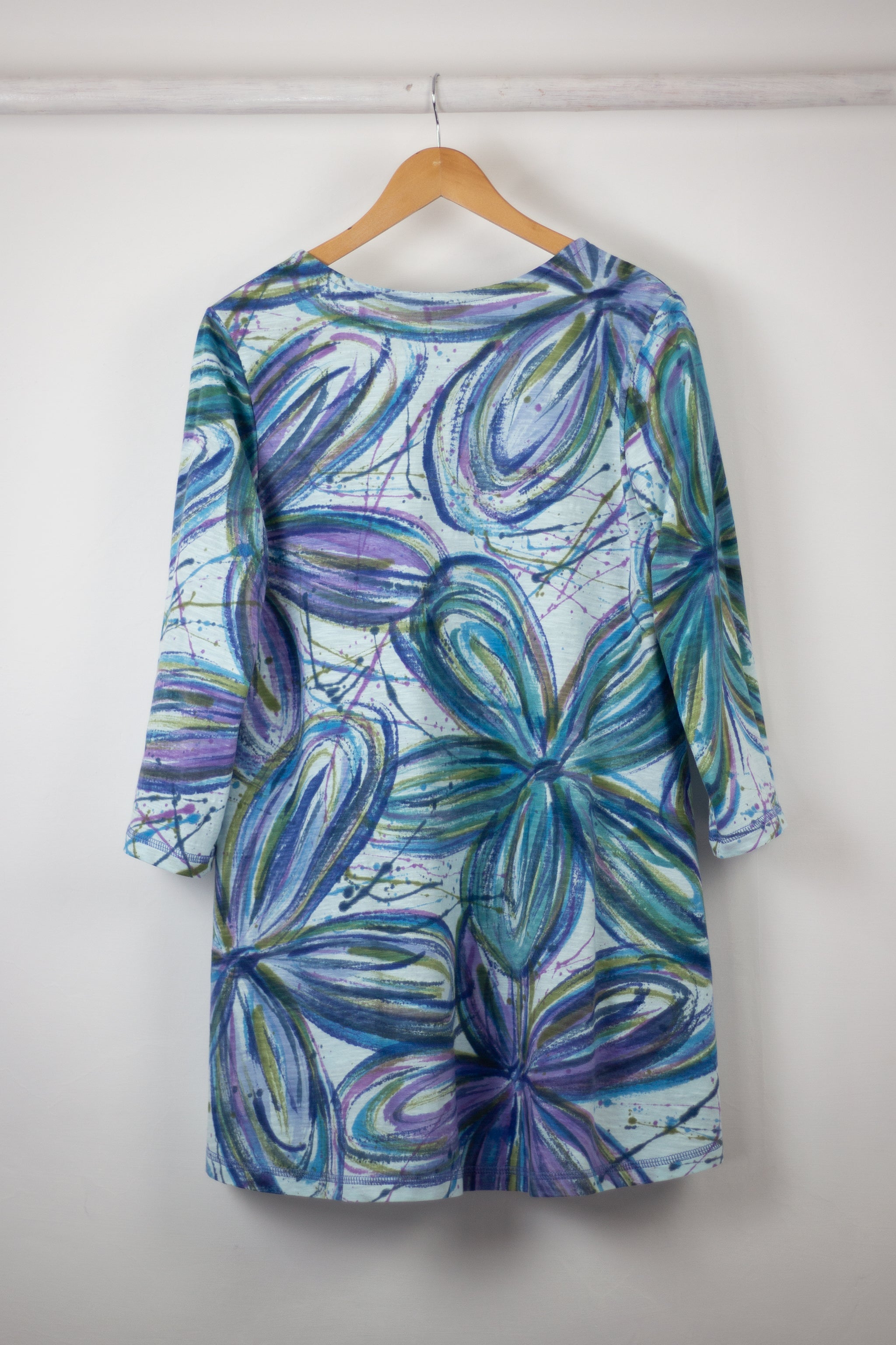 EZ Tunic - Flower Power Blues