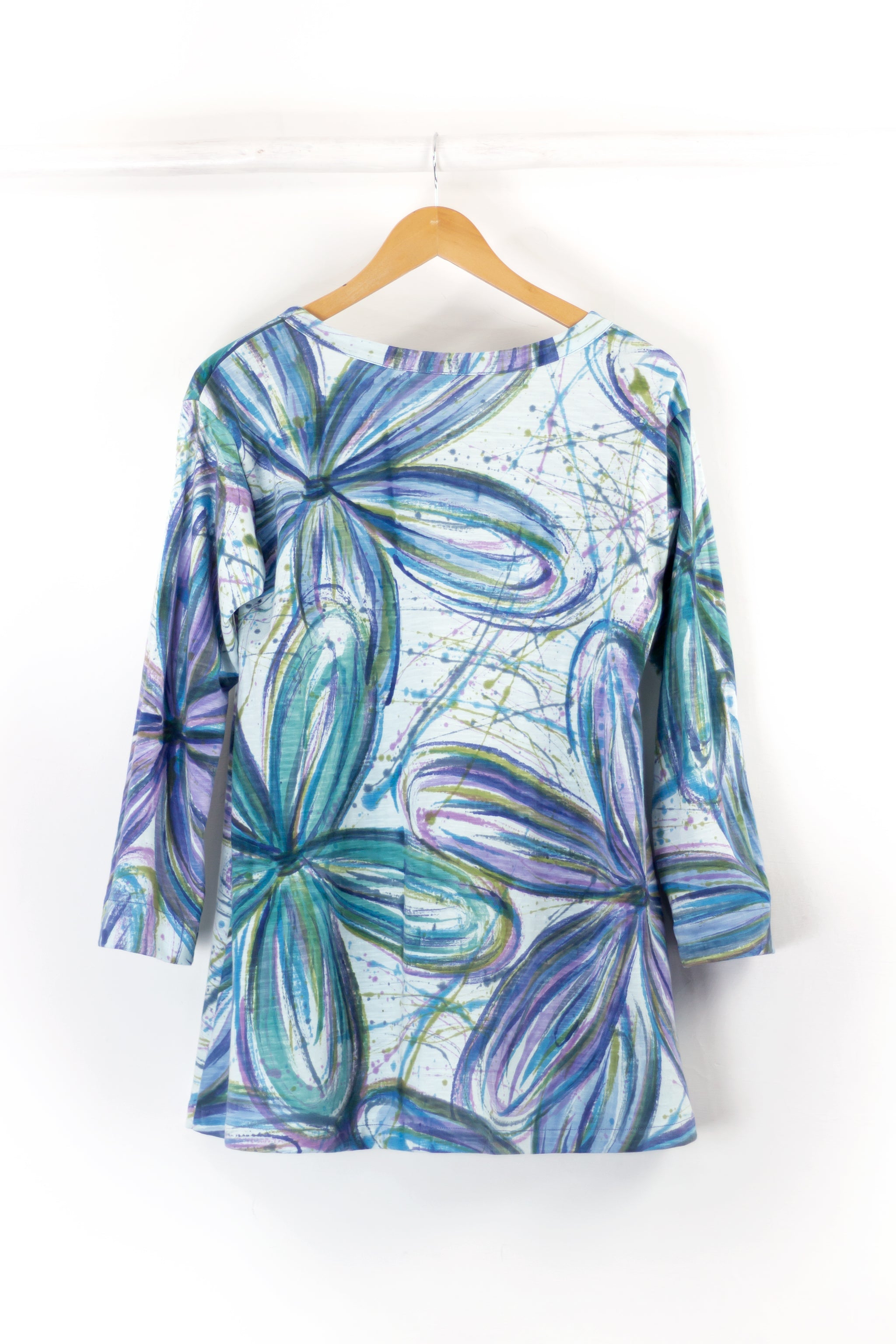 CU Tunic - Flower Power Blues