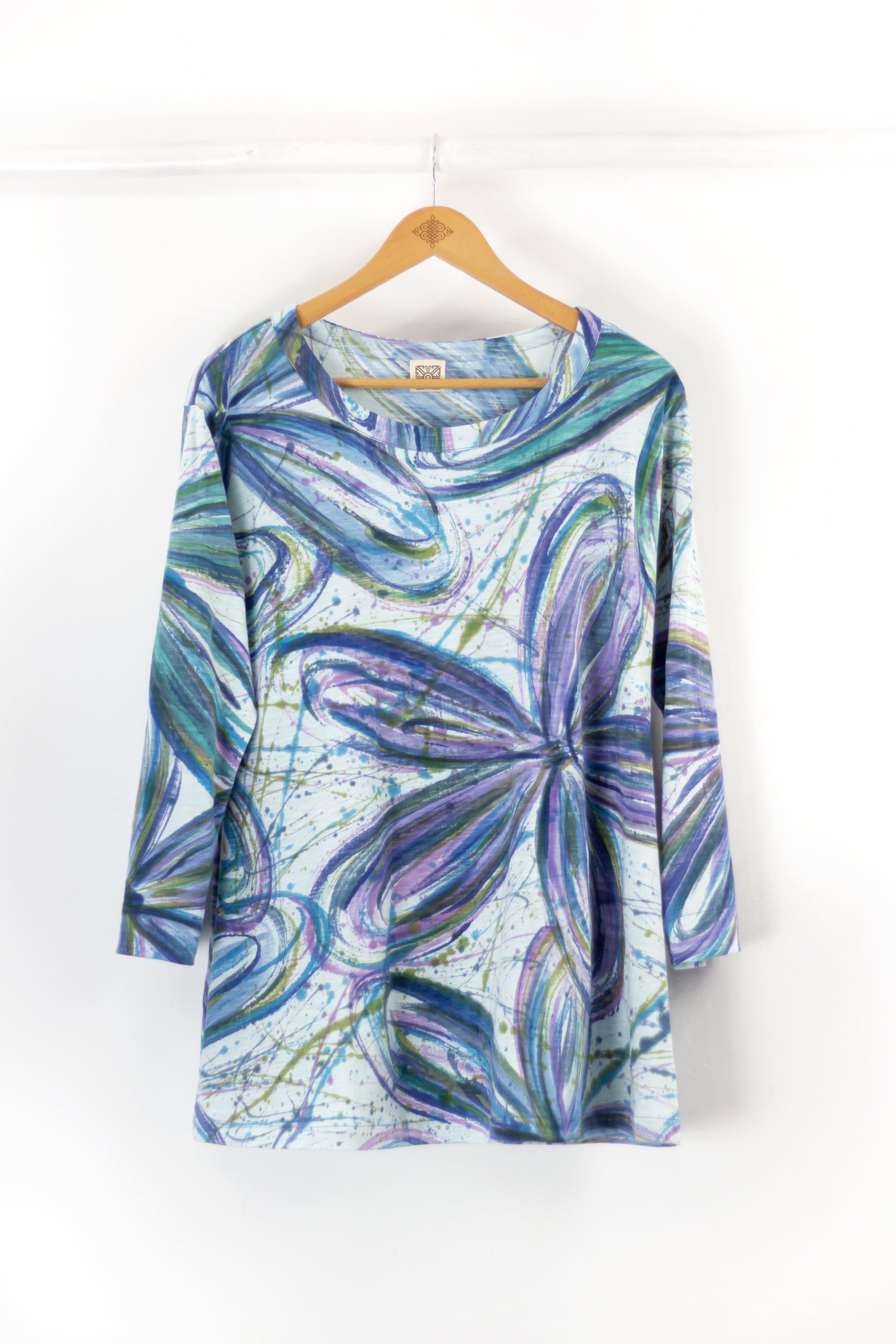 CU Tunic 5070 - Flower Power Blues