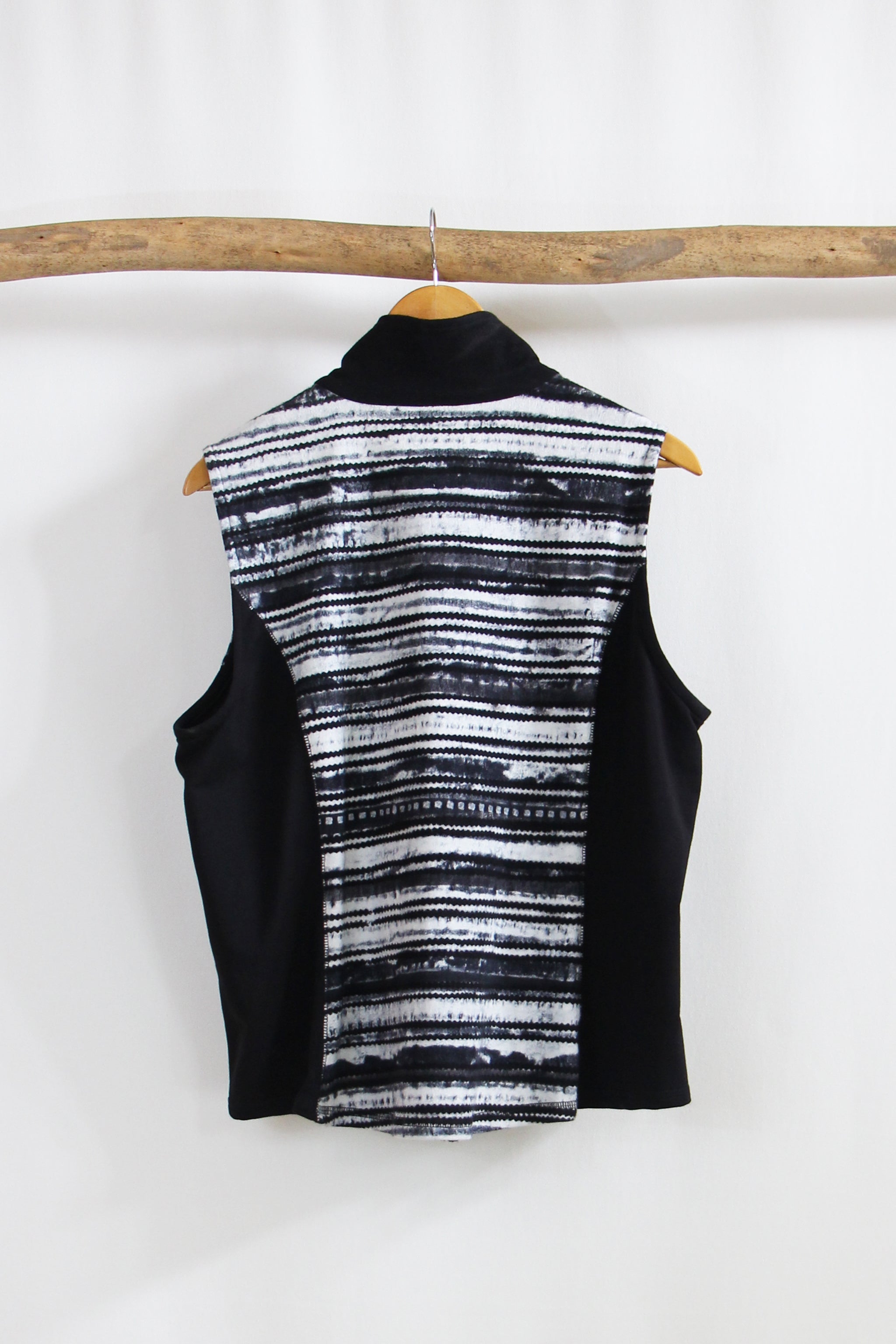 Zip Fleece Jacket or Vest - Night Stripe