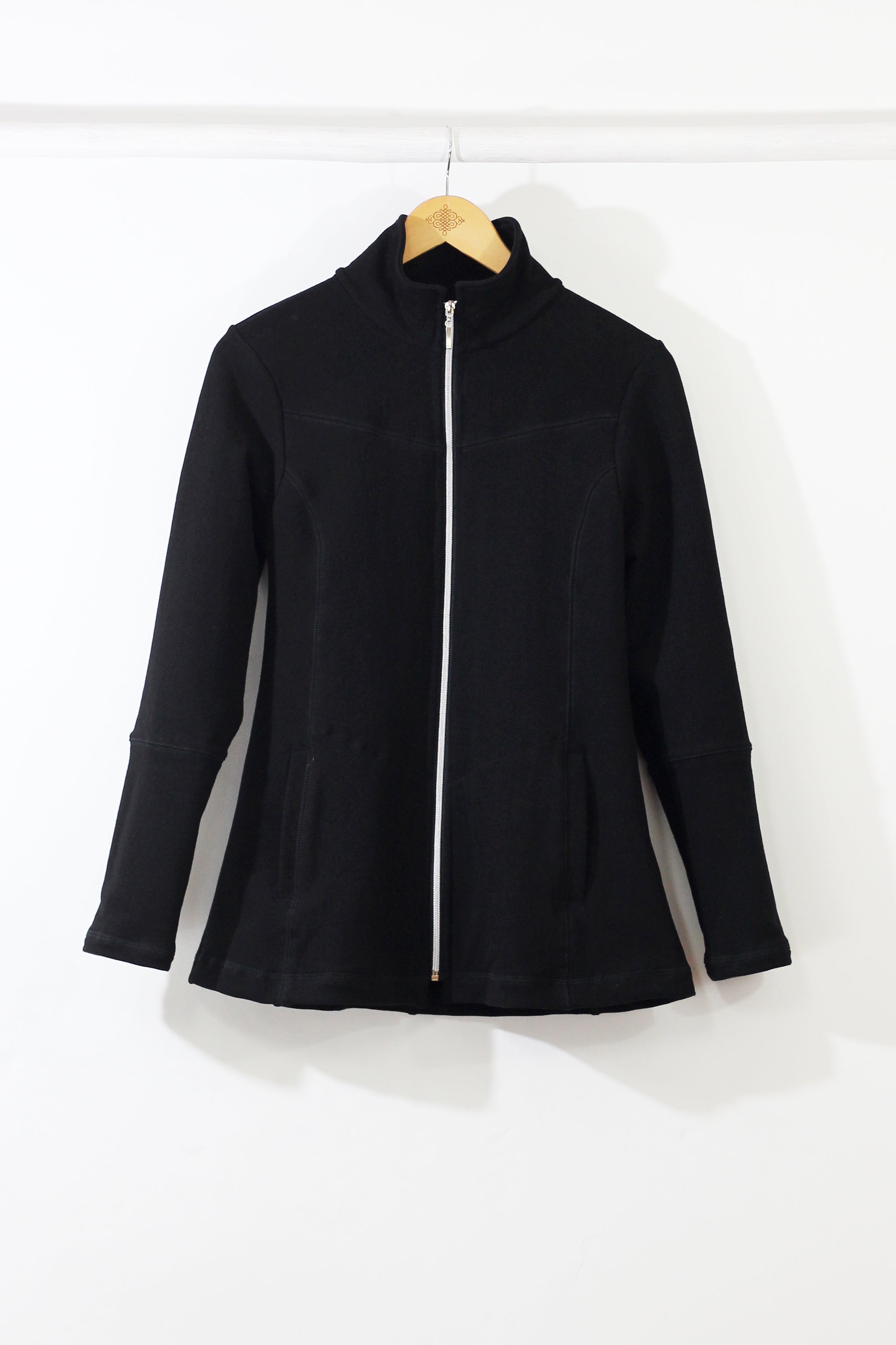 Zip Fleece Jacket - Black