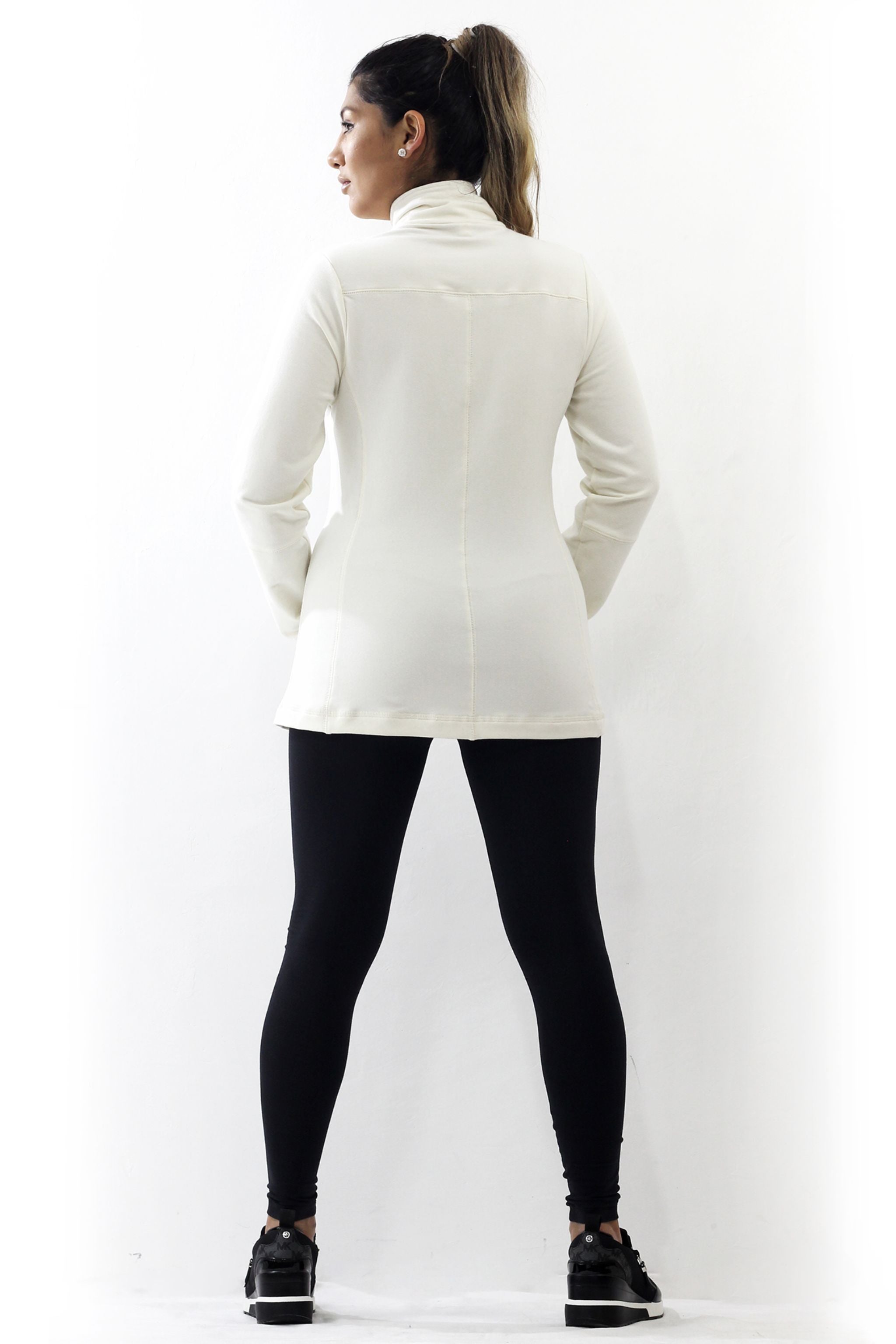 Zip Fleece Jacket - Natural