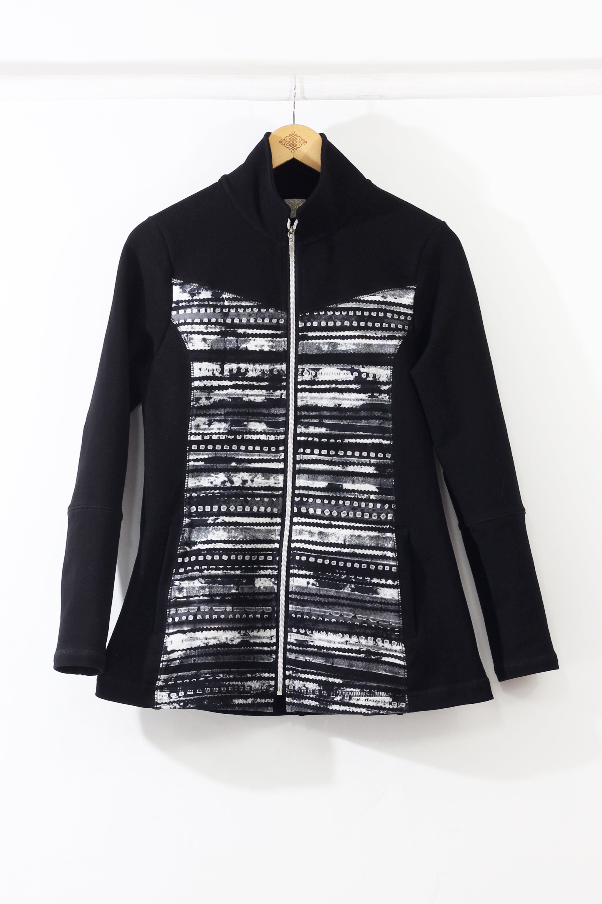 Zip Fleece Jacket or Vest - Night Stripe