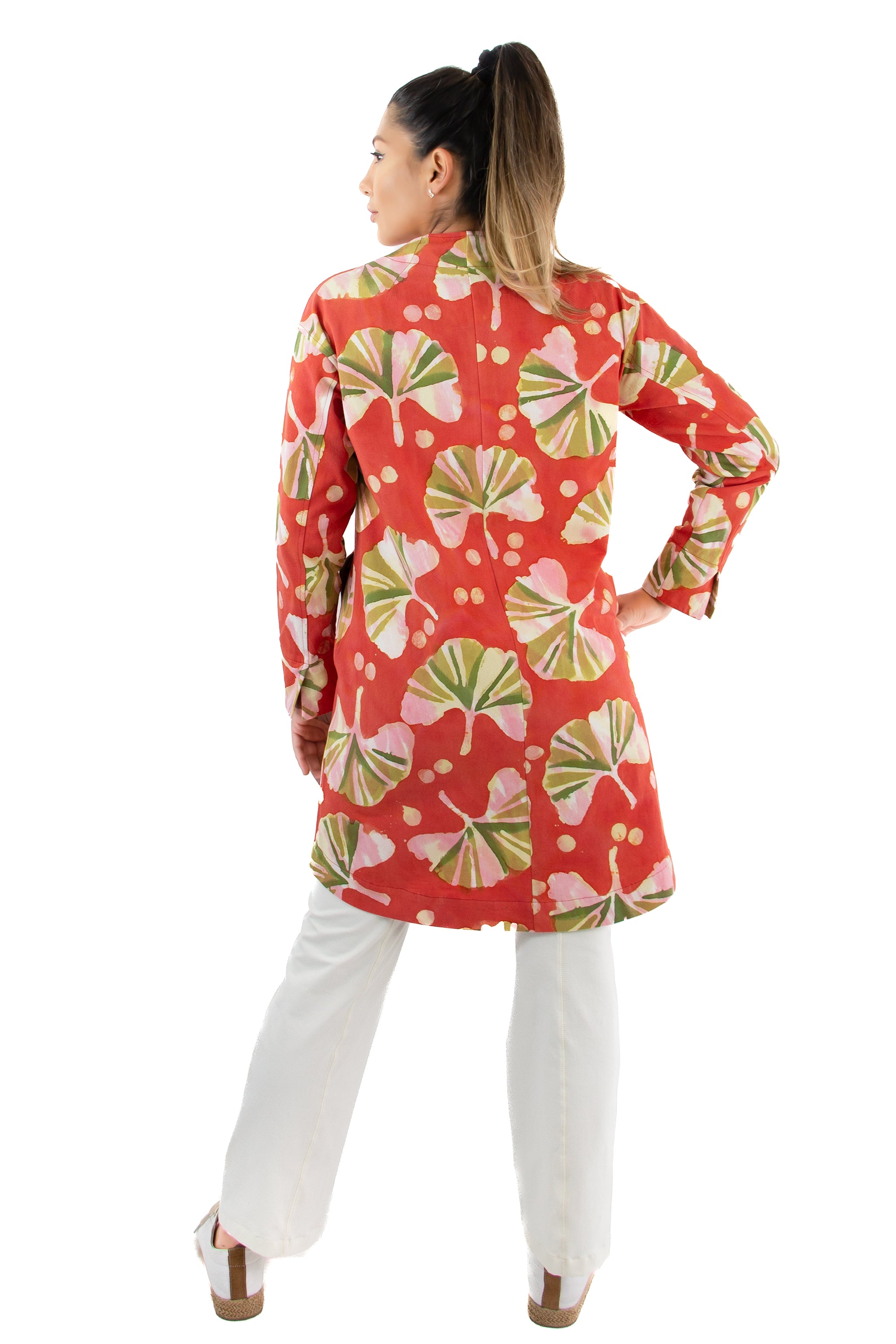 Zipline Jacket - Ginkgo Print - Garden Color