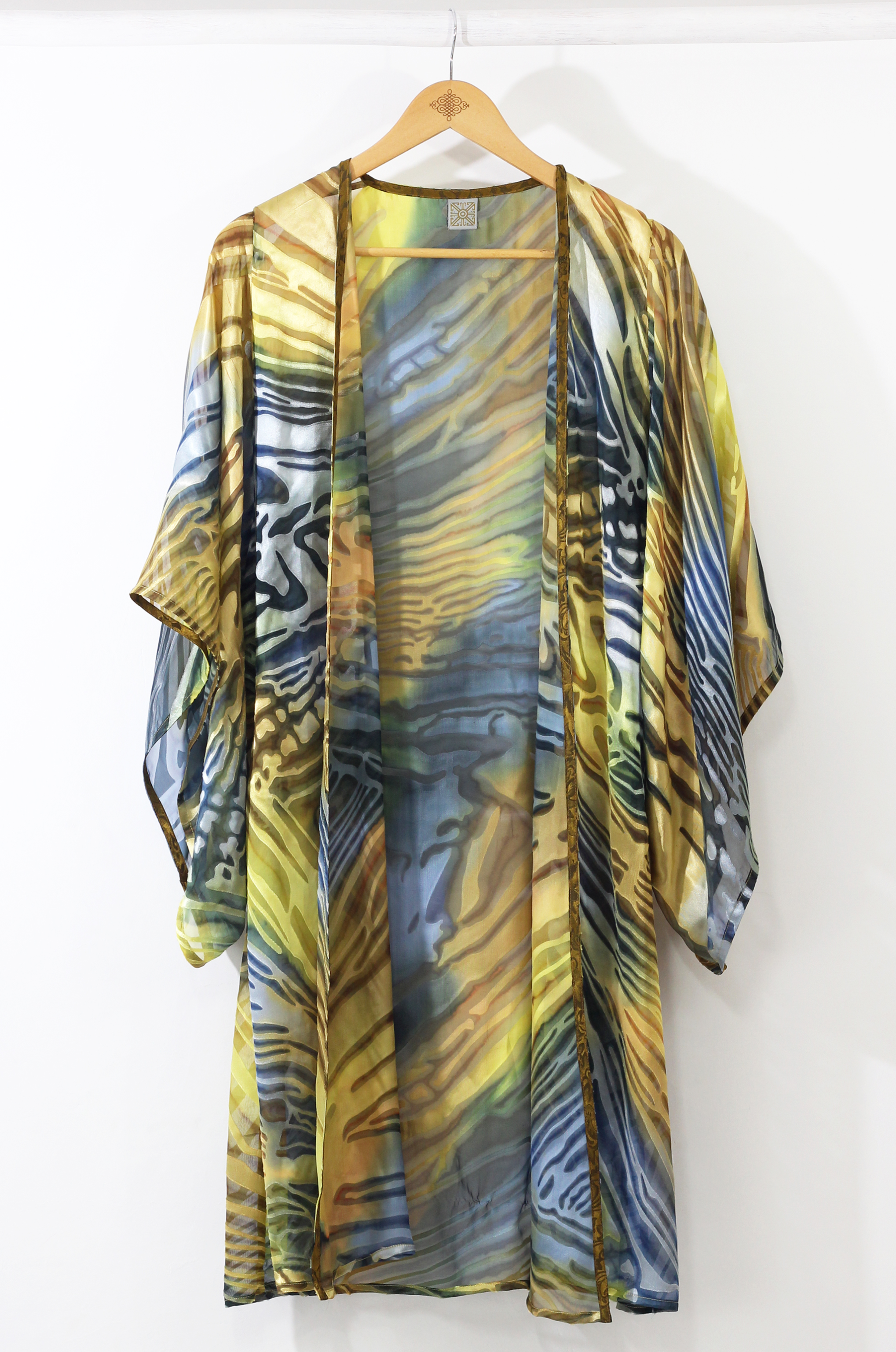 Hand Painted Silk Kimono - FlutterBy