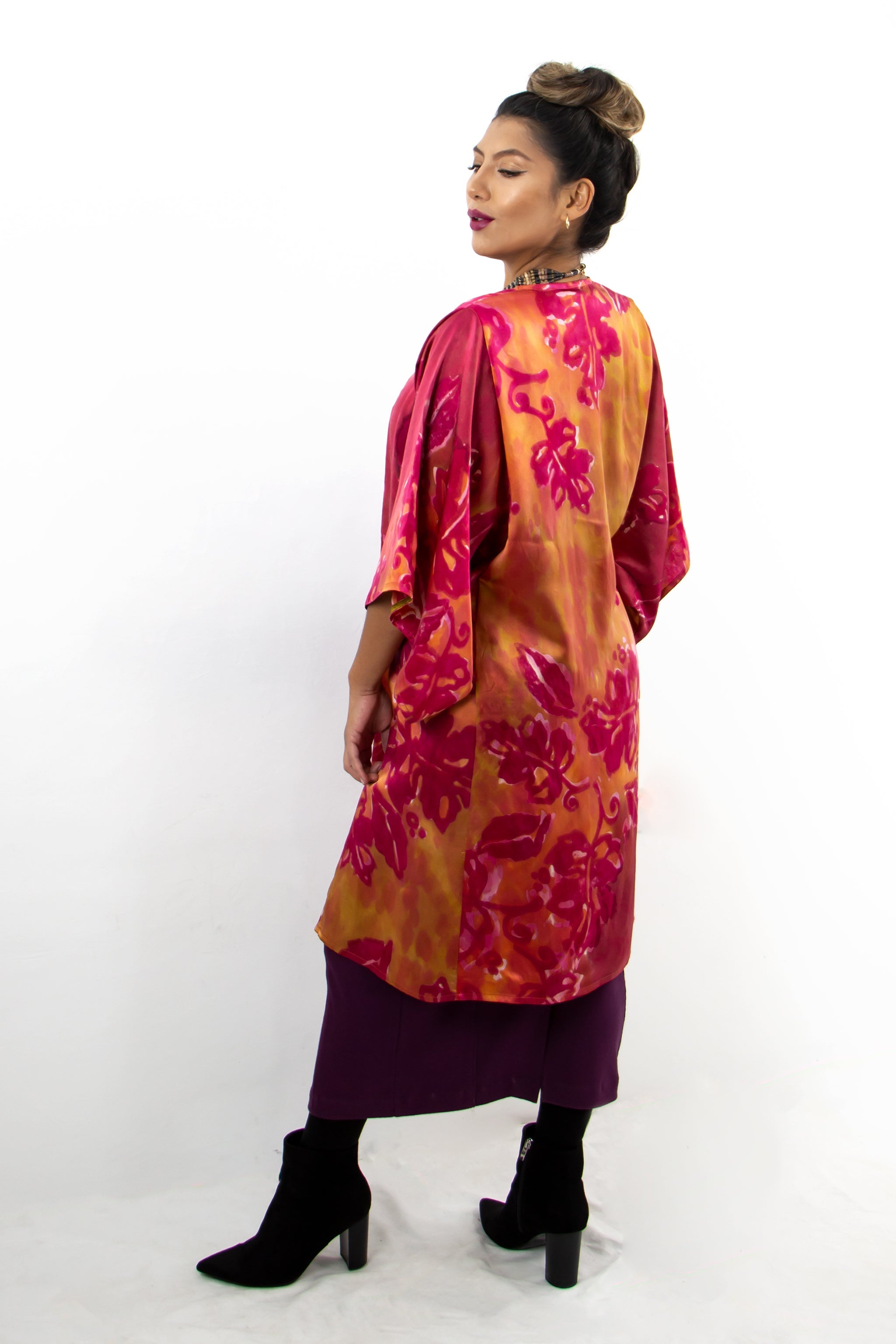 Hand Painted Silk Kimono - VinO