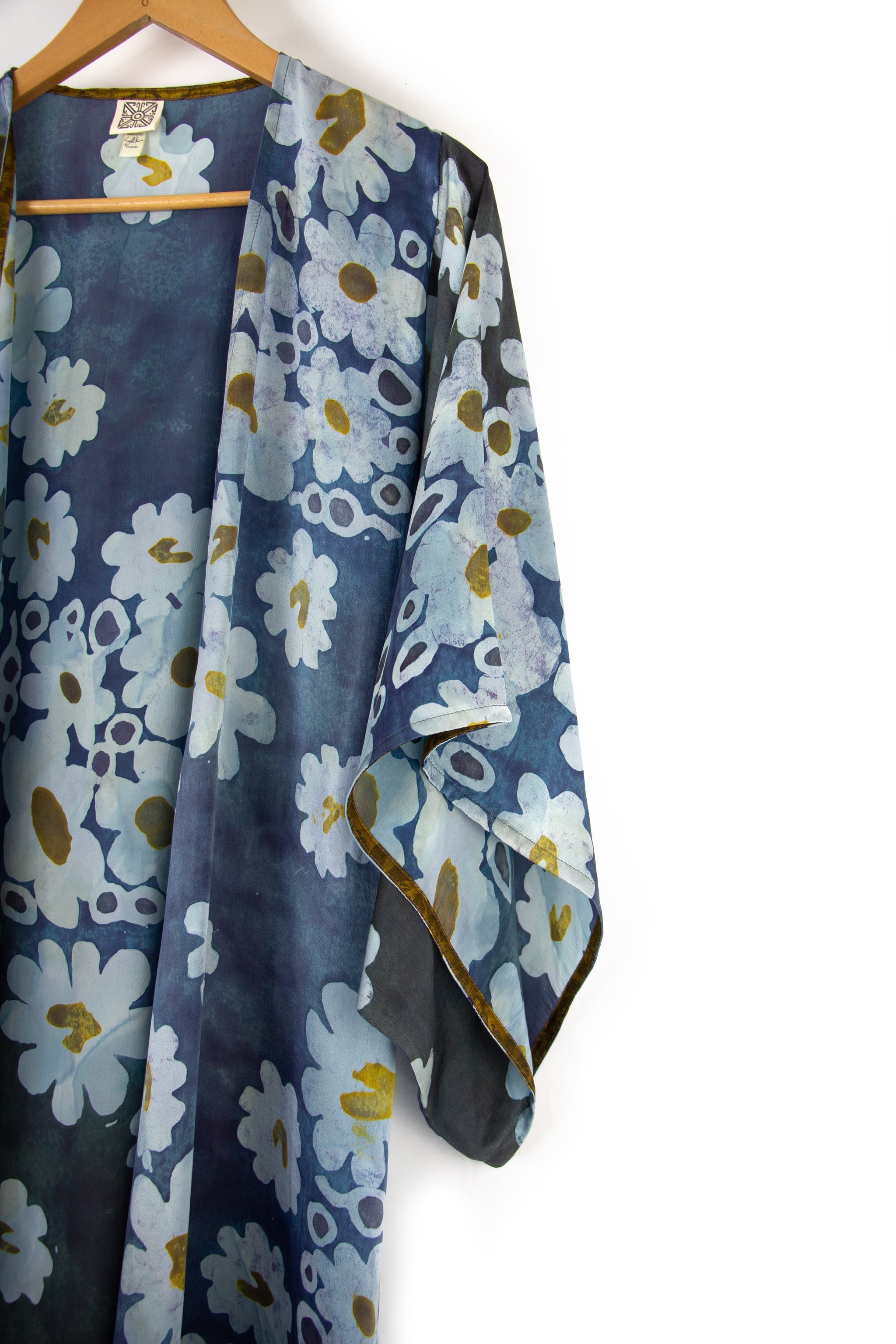 Hand Painted Silk Kimono - 6669M - Afloat - Indi