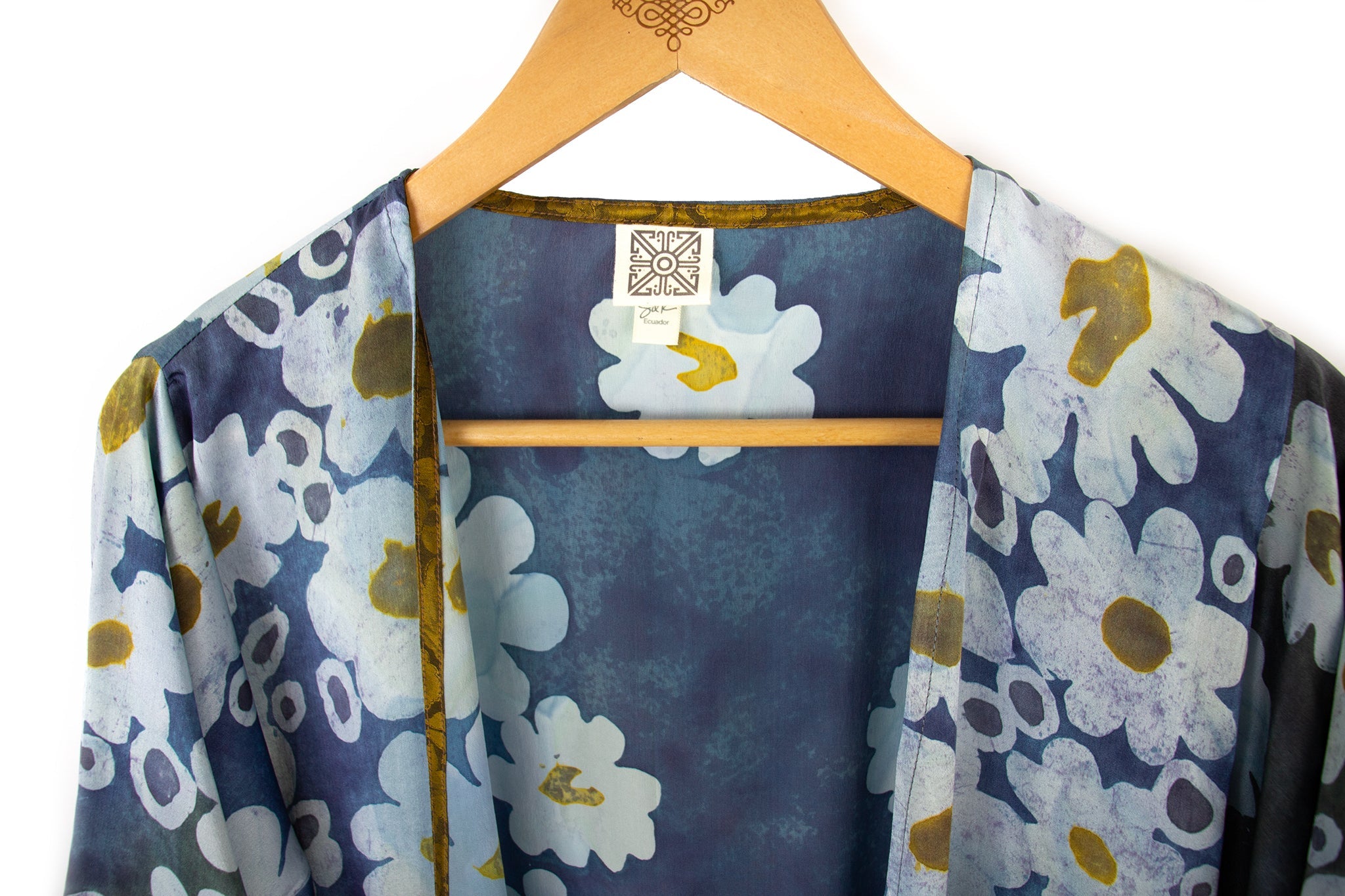 Hand Painted Silk Kimono - 6669M - Afloat - Indi