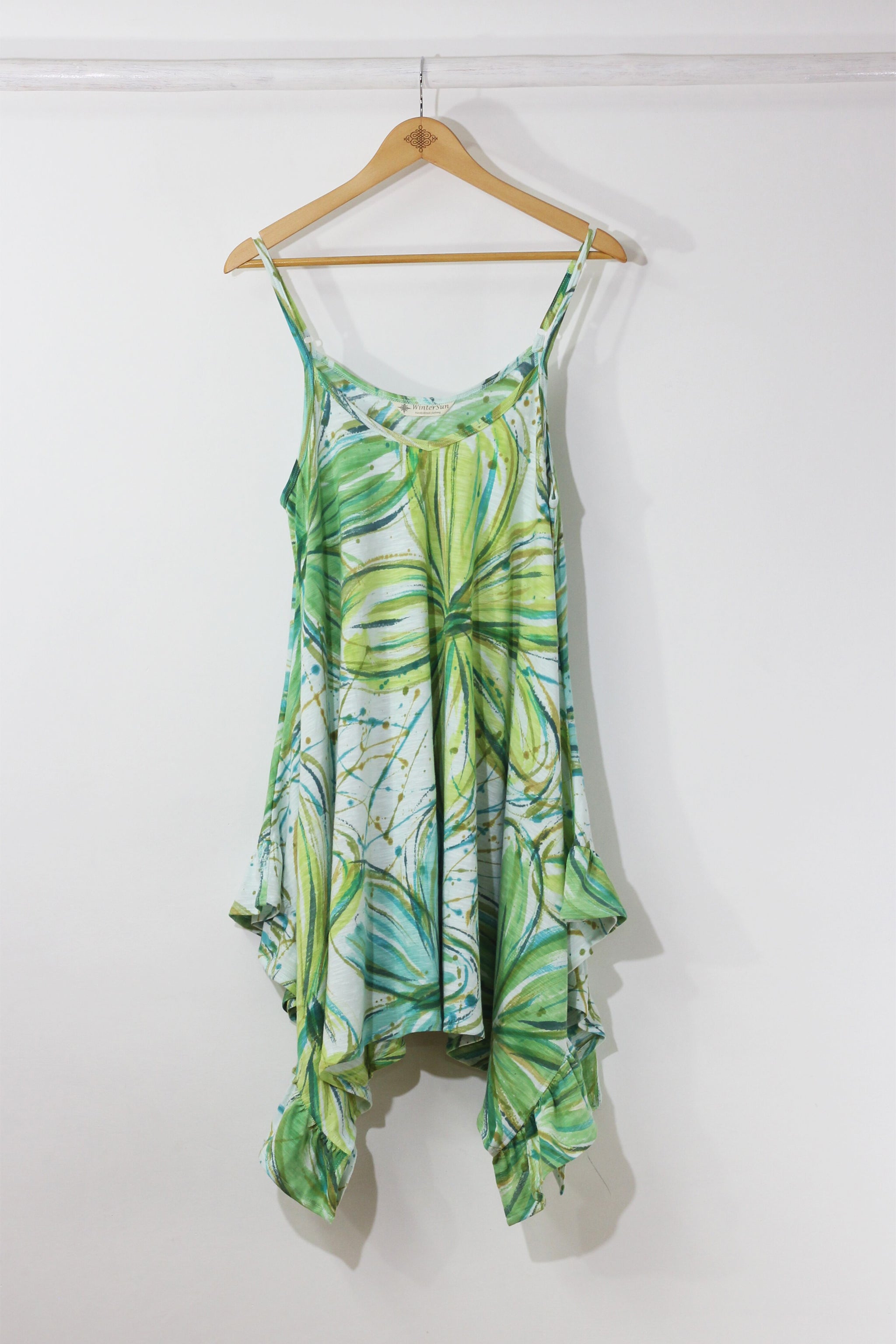 Skinny Strap Dress - Flower Power