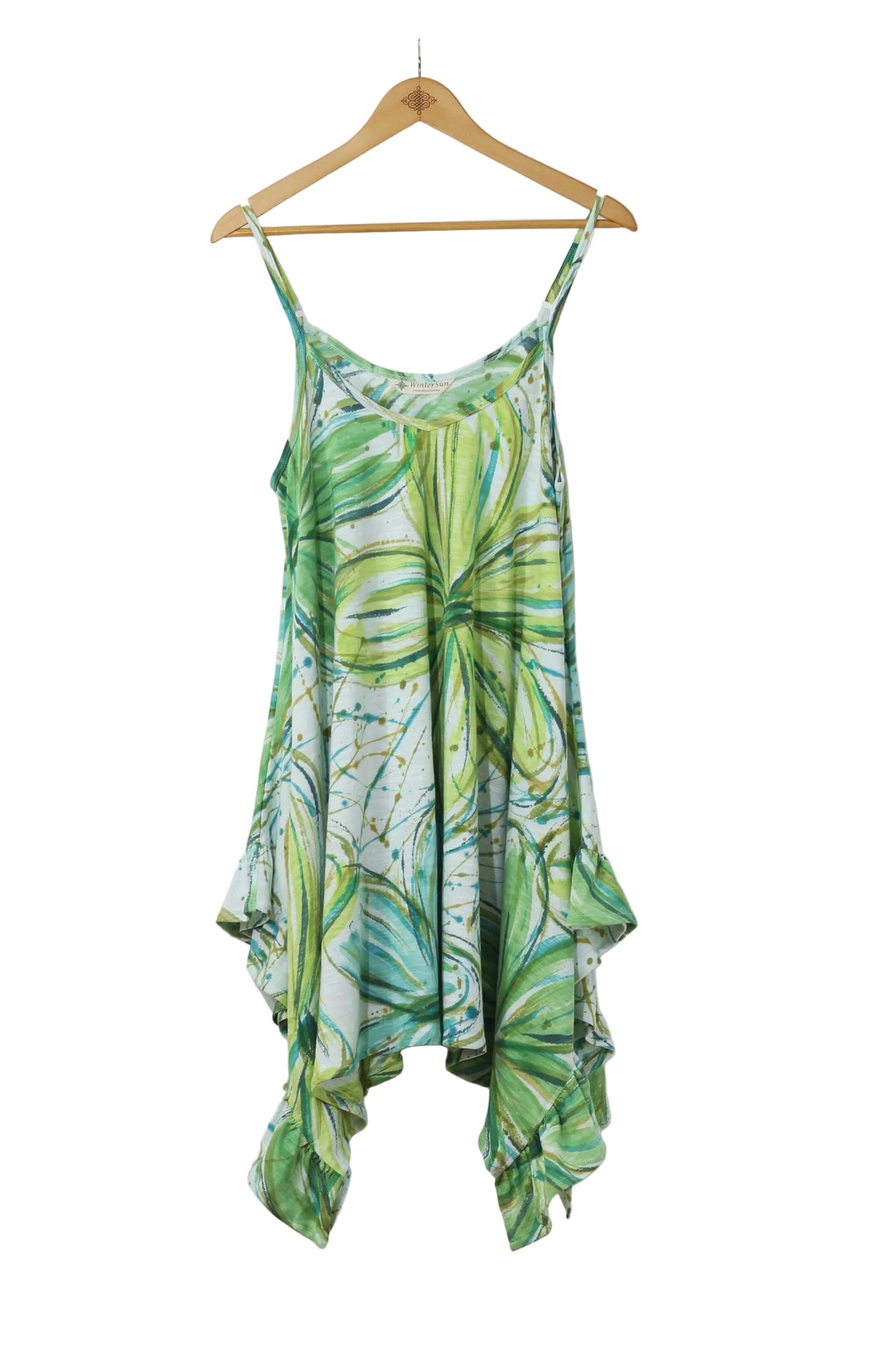 Skinny Strap Dress - Flower Power