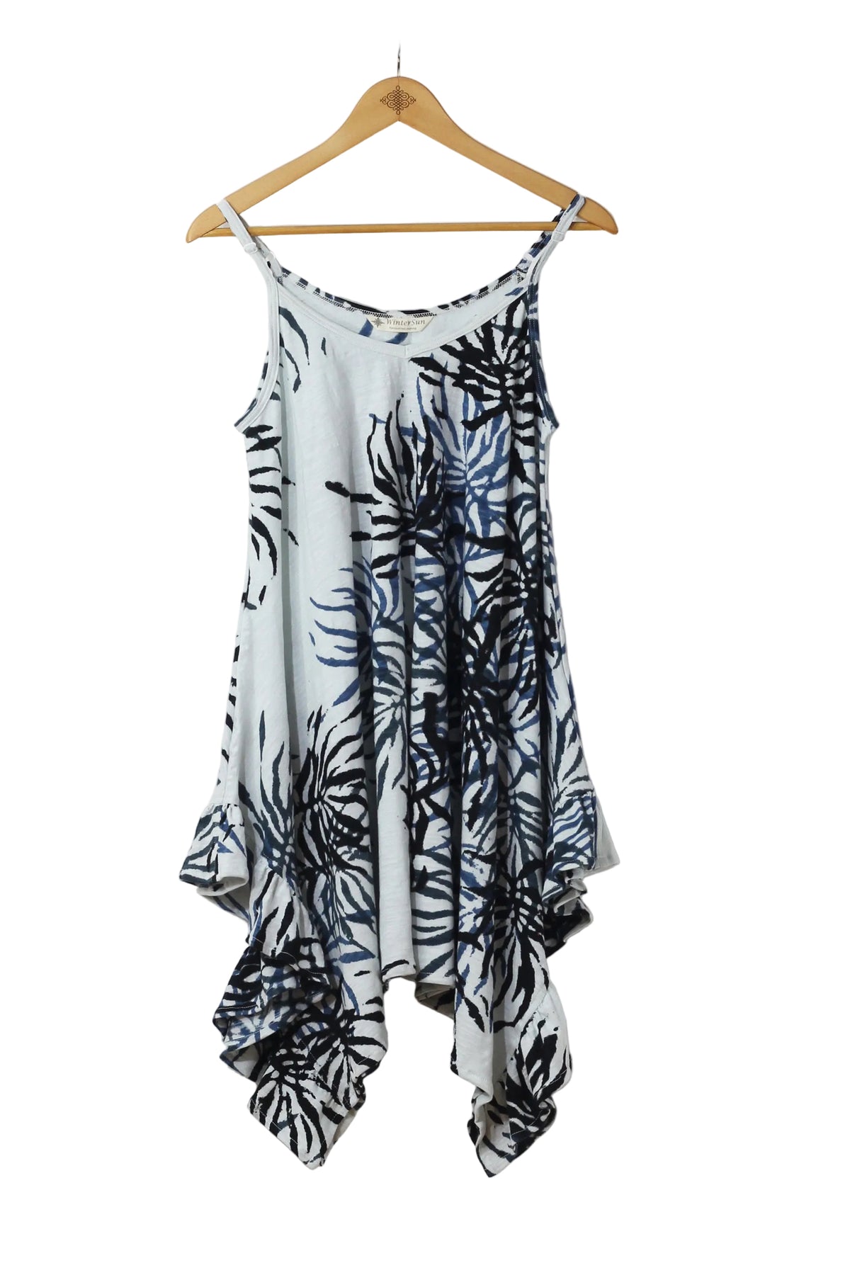 Skinny Strap Dress - Sea Fern