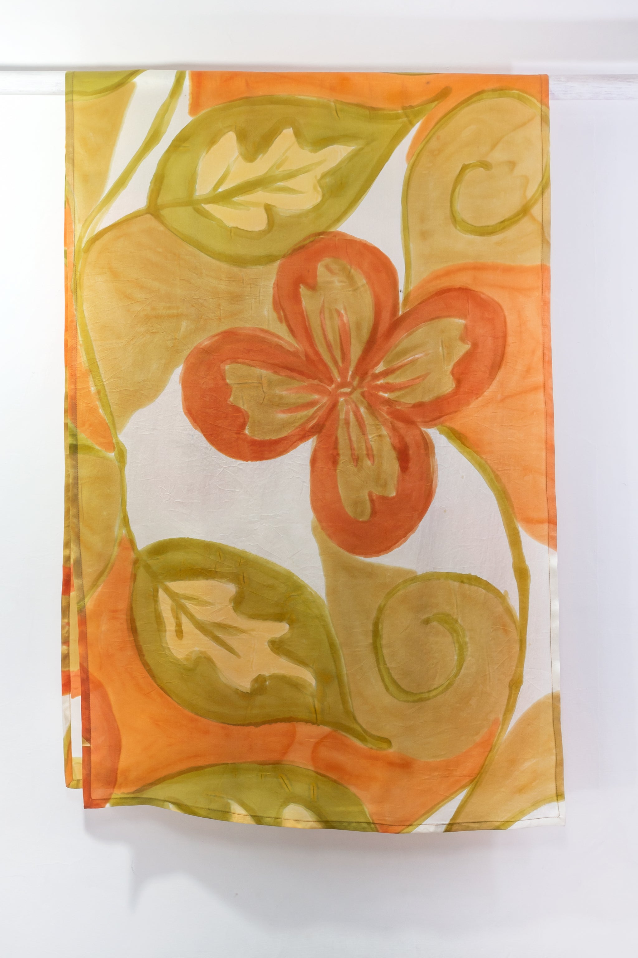 Hand Painted Silk Scarf -WildHi Fresh