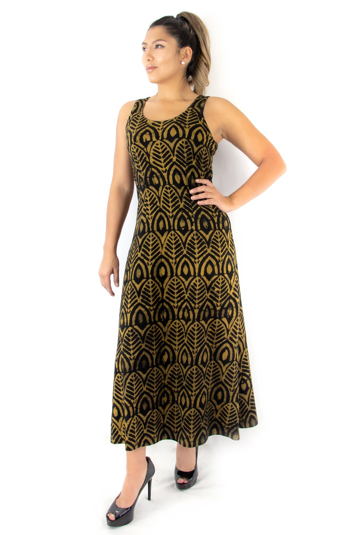 Long Tank Dress 7704L - Pharaoh's Bronze