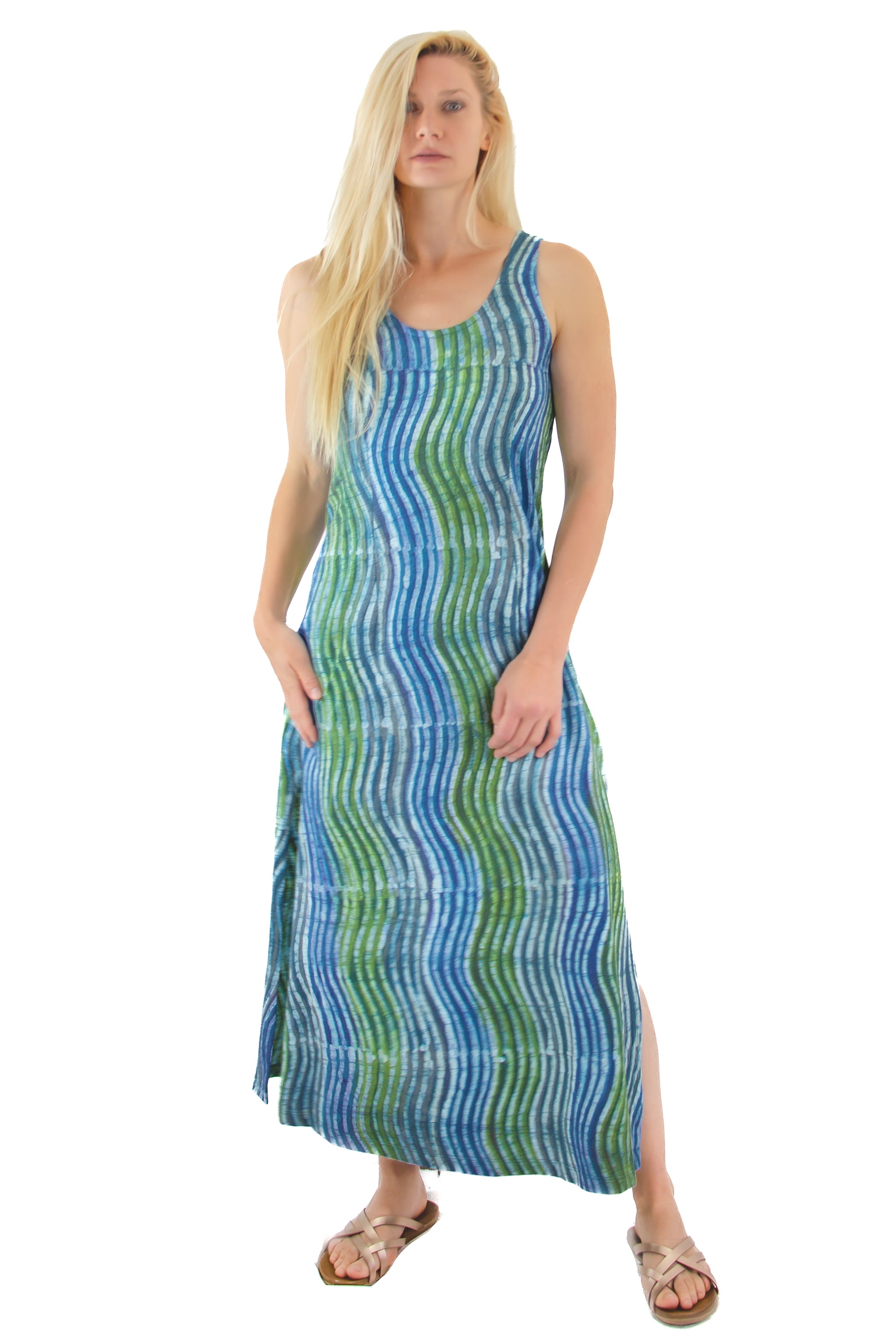 Long Tank Dress 7704L, 7704M - Rumors Azul