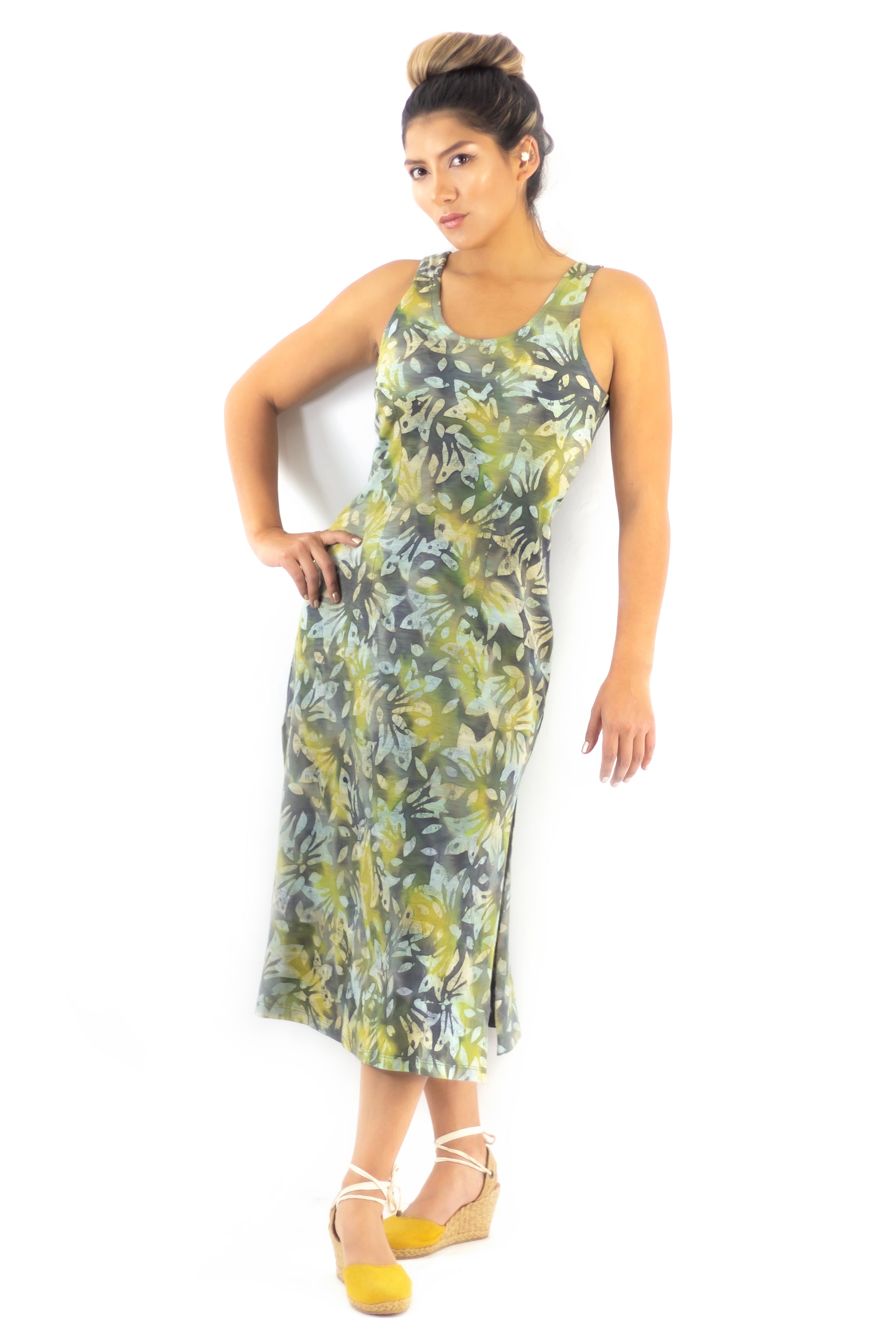 Midi Tank Dress 7704M - Tulis Gris