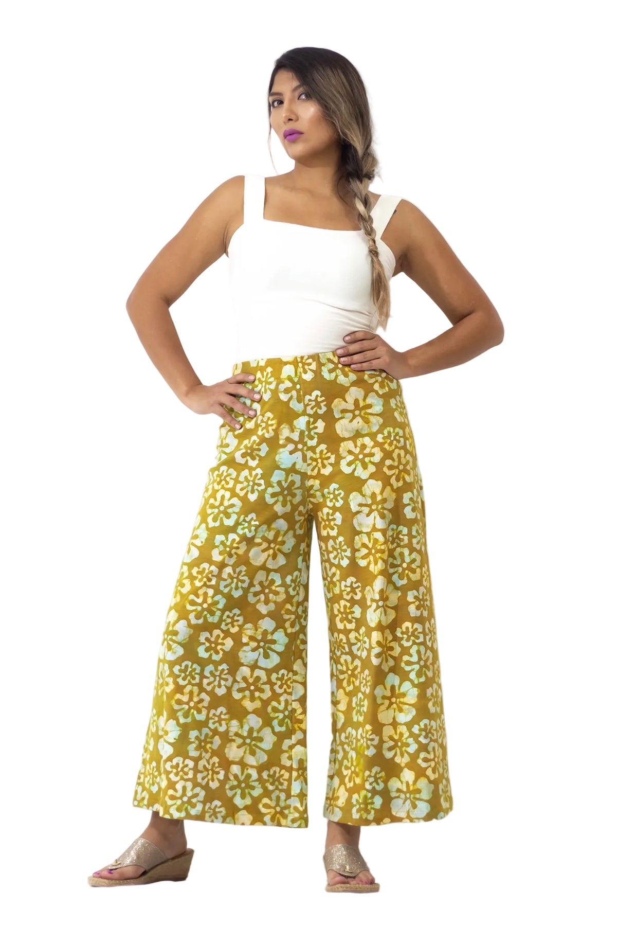 Palazzo Pant (Crop Length) - Sweet Verdi Motif