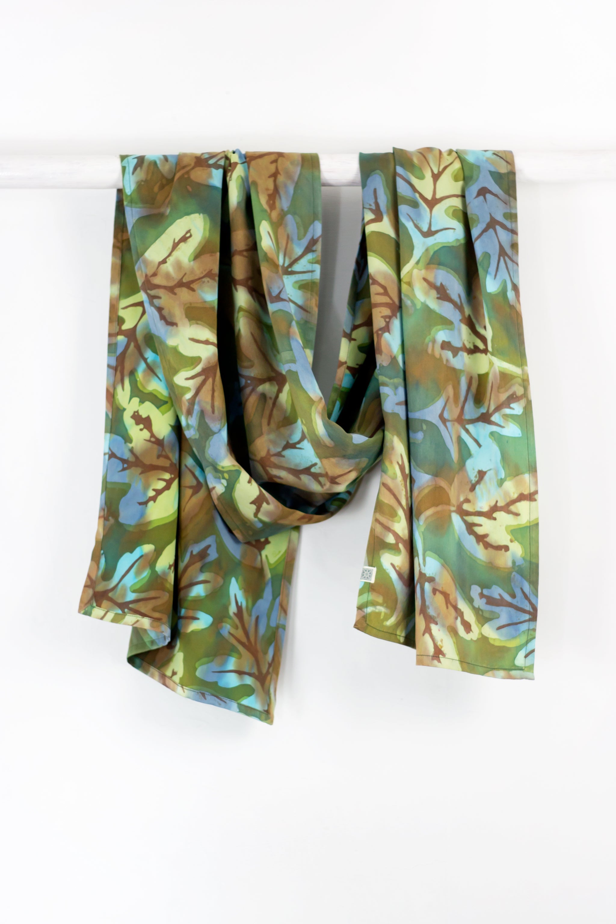 Hand Painted Silk Scarf - Fallen Shallow