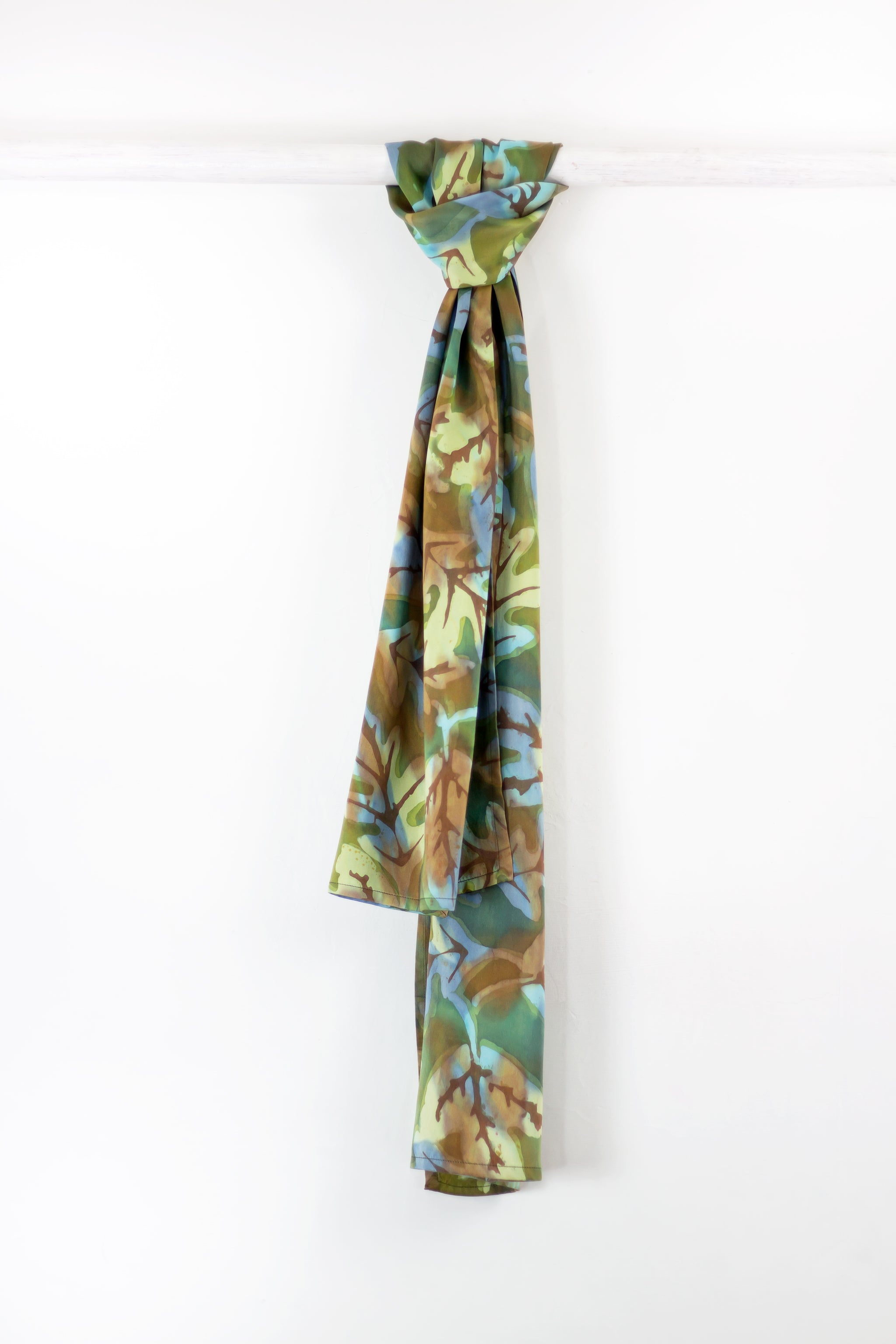 Hand Painted Silk Scarf - Fallen Shallow