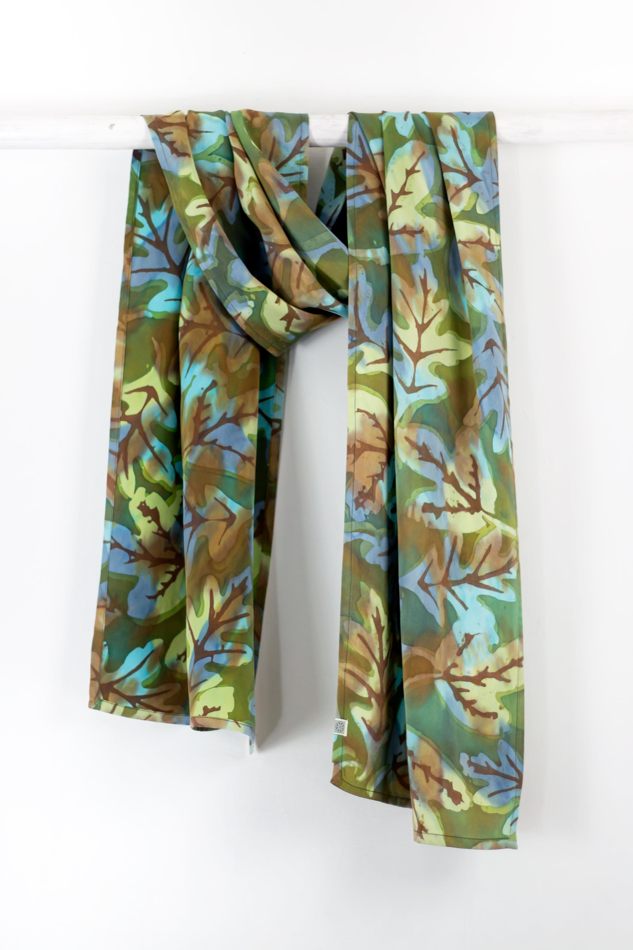 Hand Painted Silk Scarf - Fallen Shallow