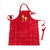 Hand Painted Apron - Gilded Red