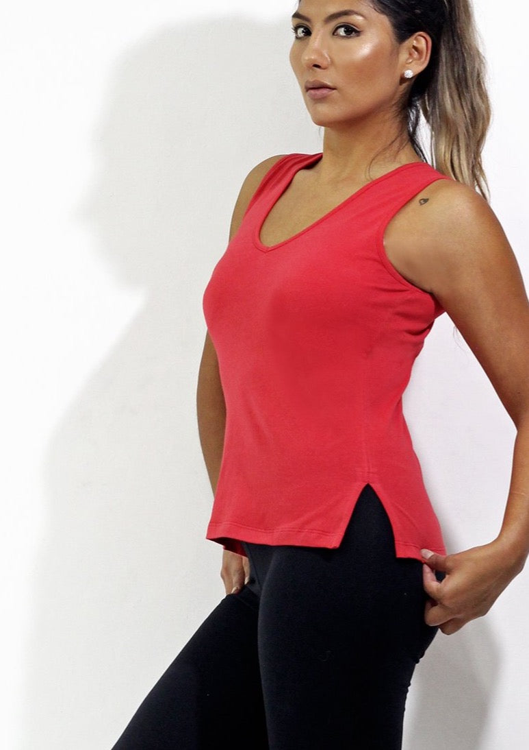 Athleisure V-Tank - Solid