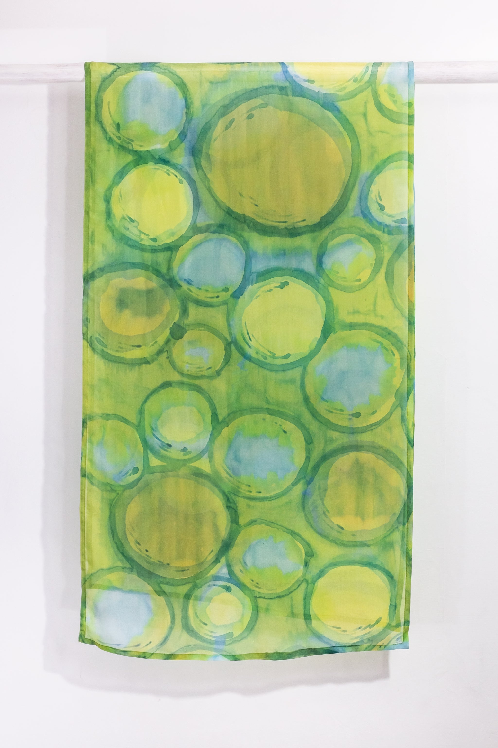 Hand Painted Silk Scarf -Olio