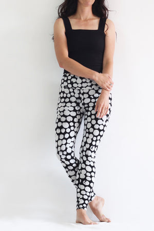 Hand Painted Leggings or Crops - Natural Bubbles