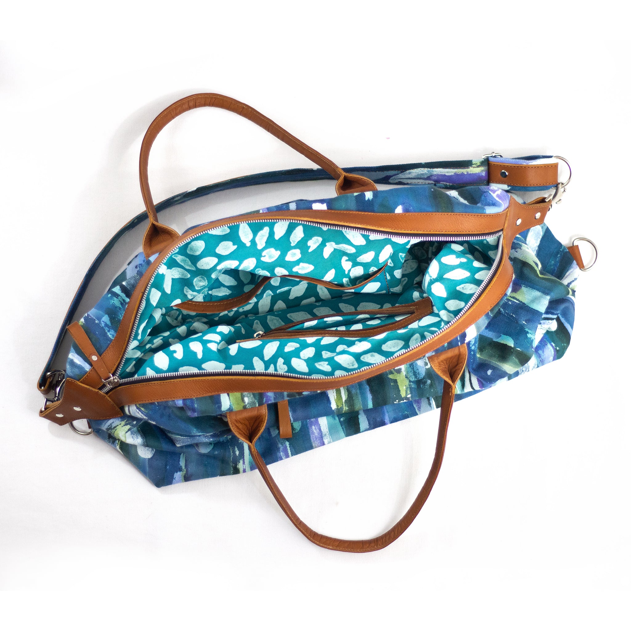 Intrepid Traveler - Convertible Tote - Blue Rain