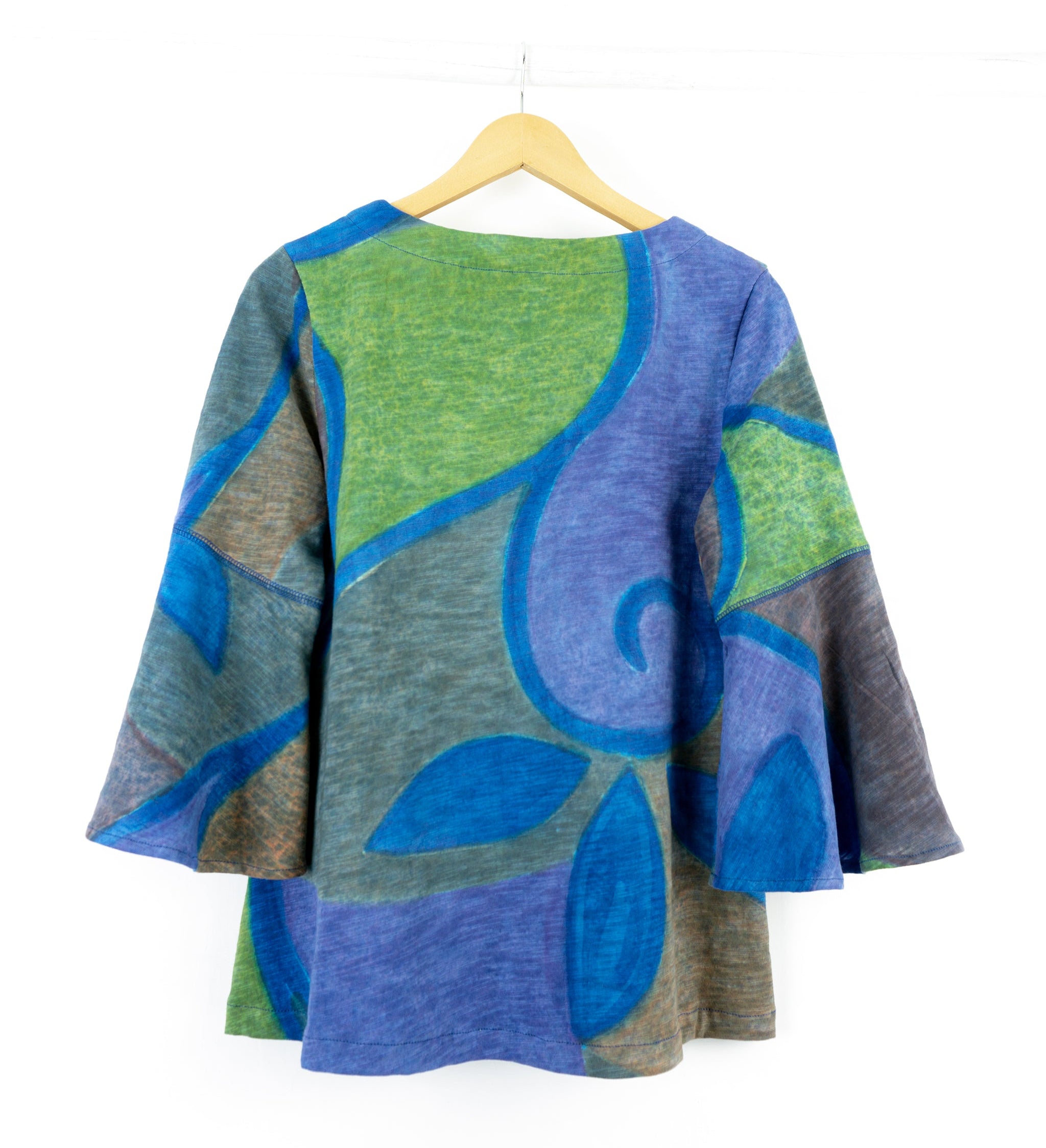 Flare Sleeve Top - D'Vine Motif