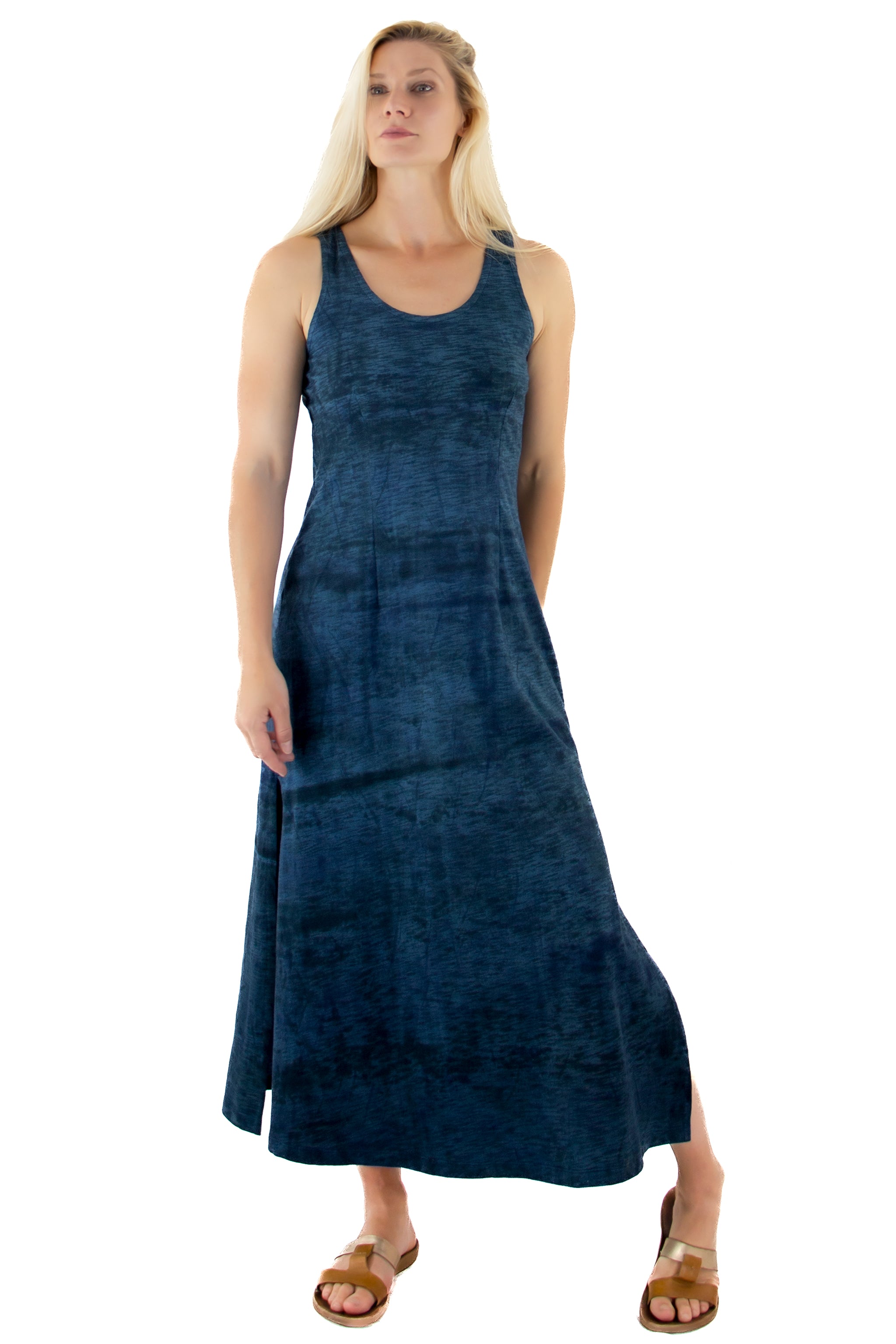 Long Tank Dress 7704L - Slate - Indi