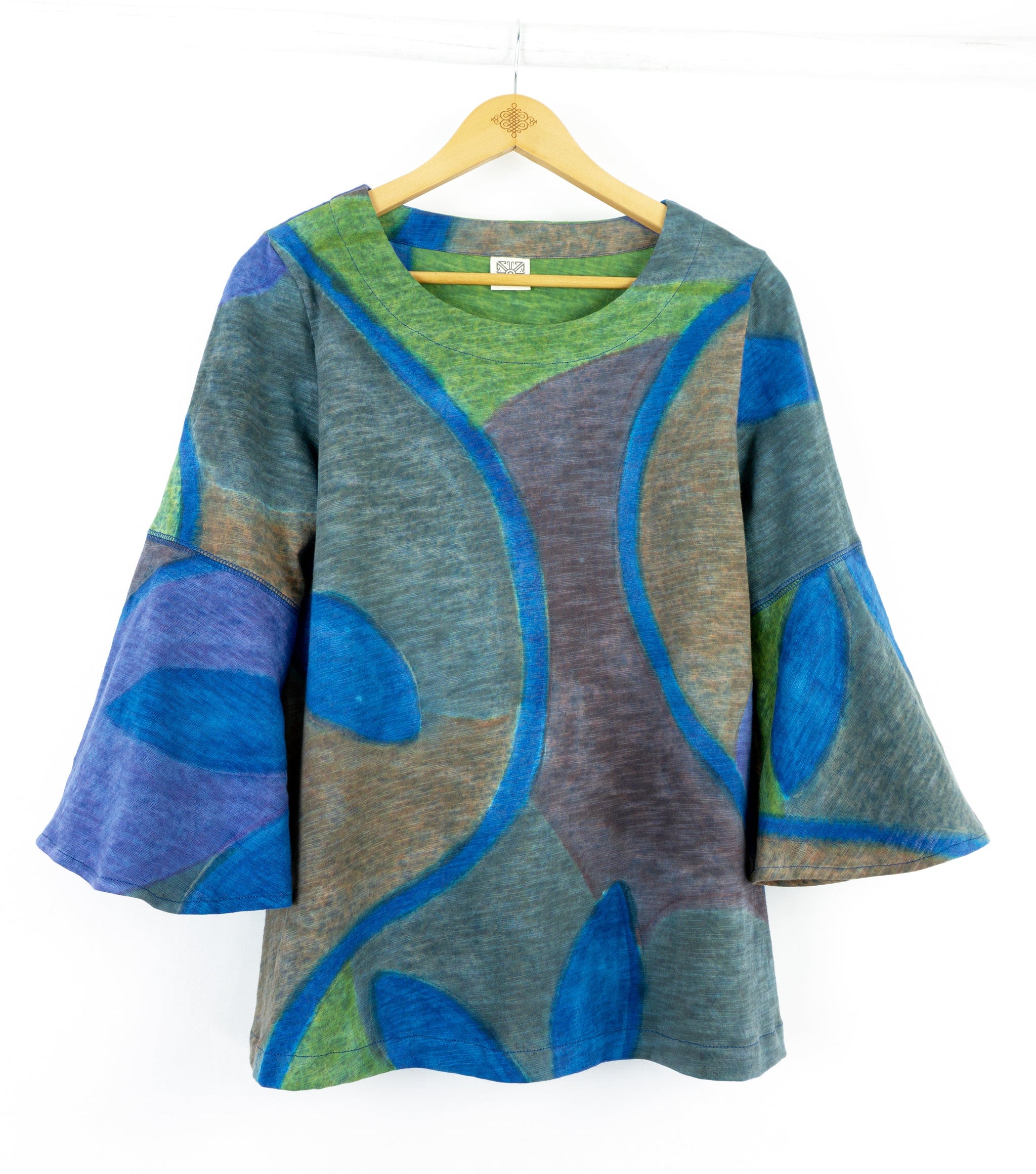 Flare Sleeve Top - D'Vine Motif