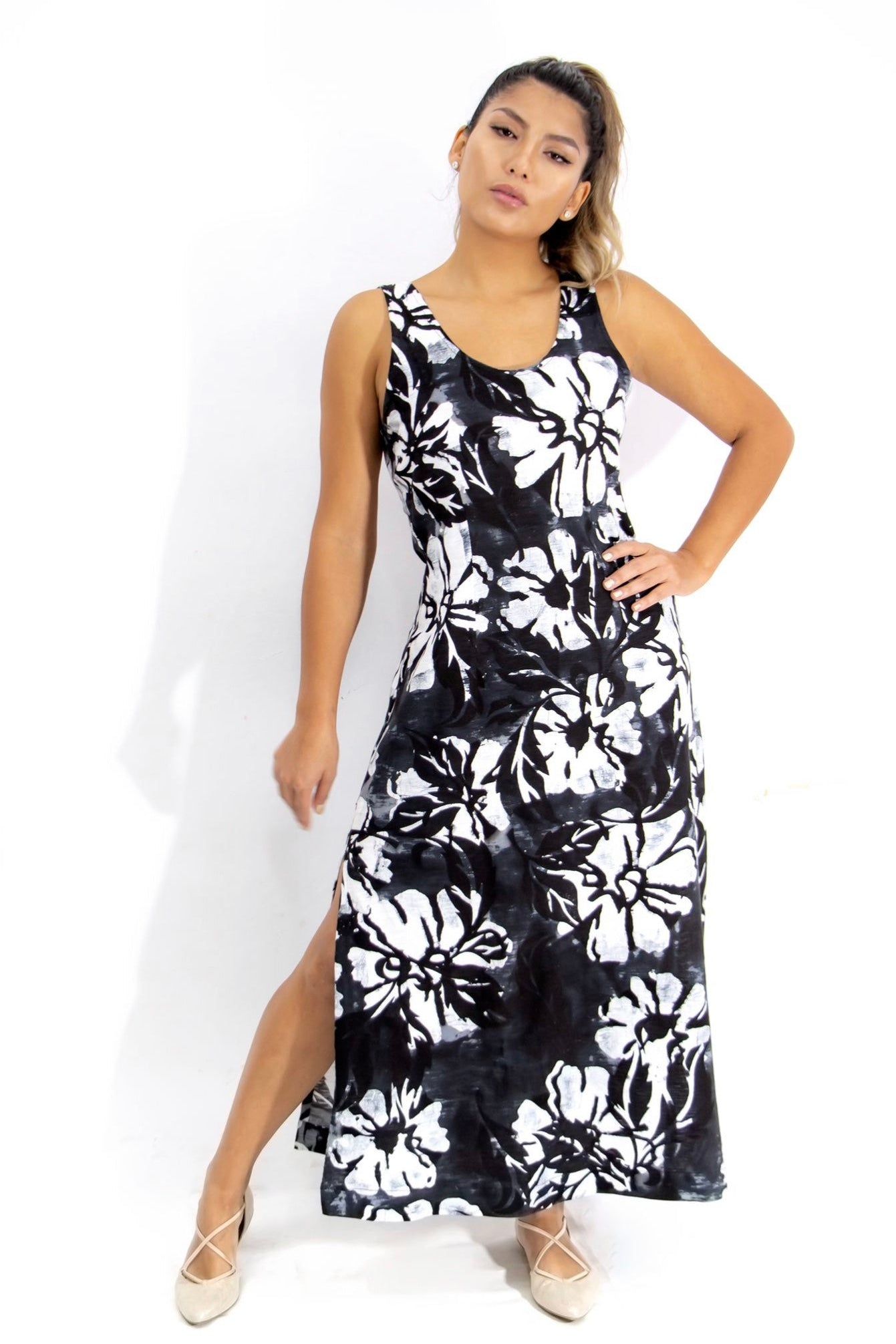 Tank Dress (Long) - Hula Nights