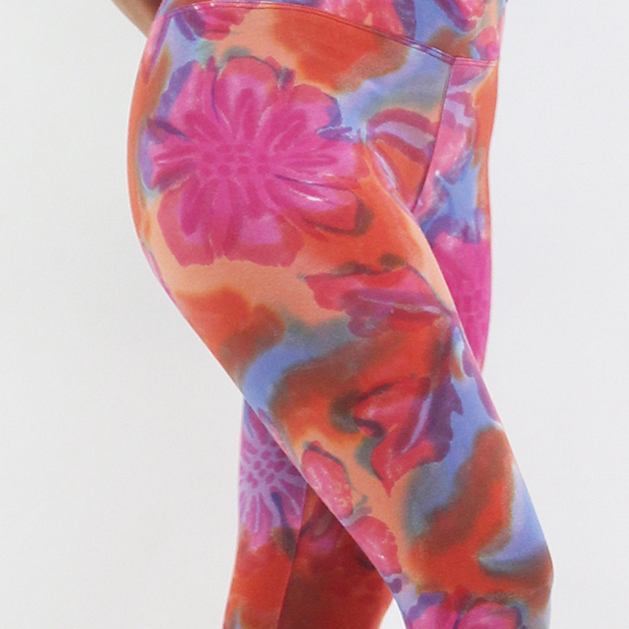 Hand Painted Leggings or Crops - Petunia