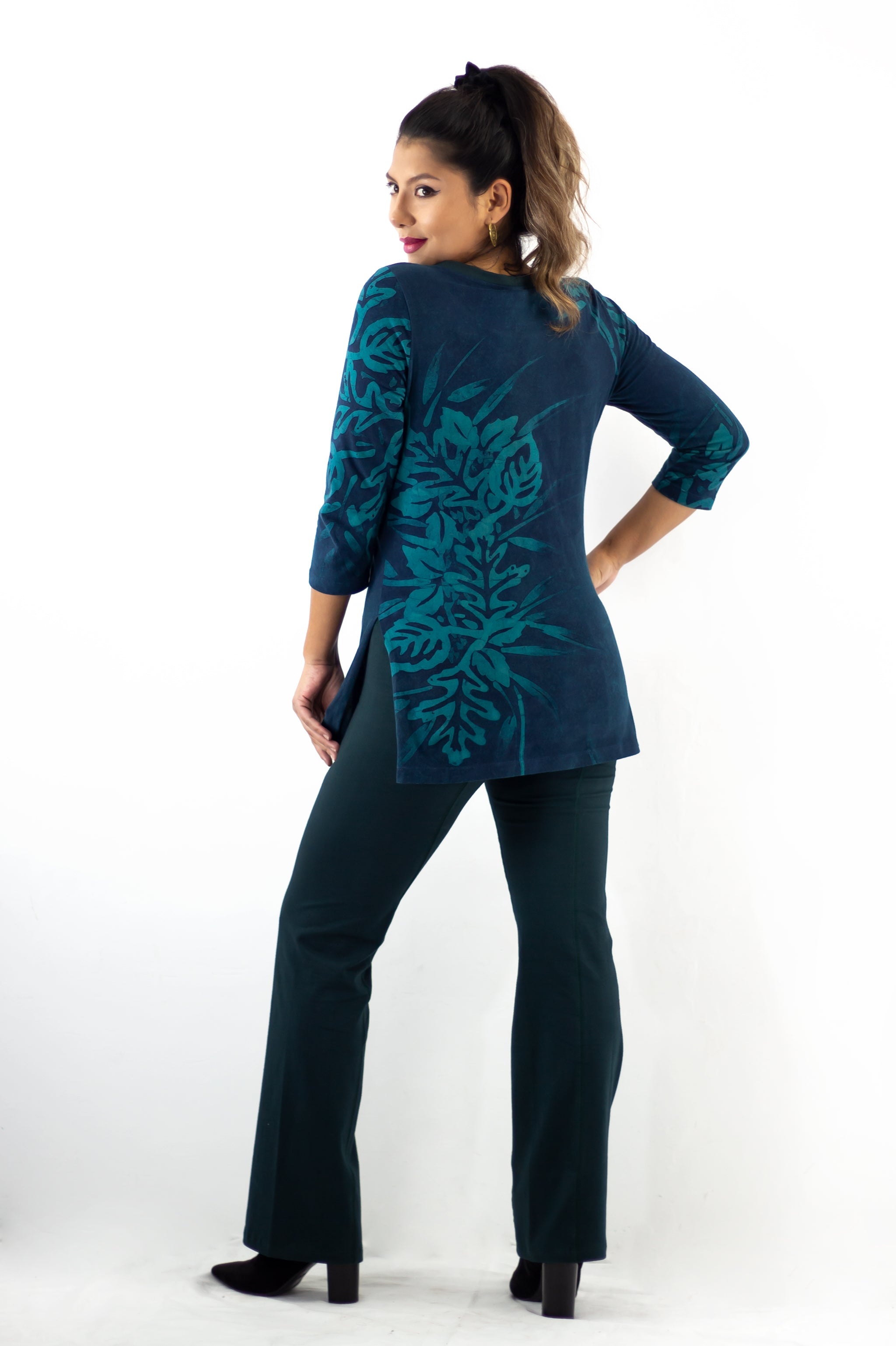 Sara Tee 3/4 - Oaked Teal