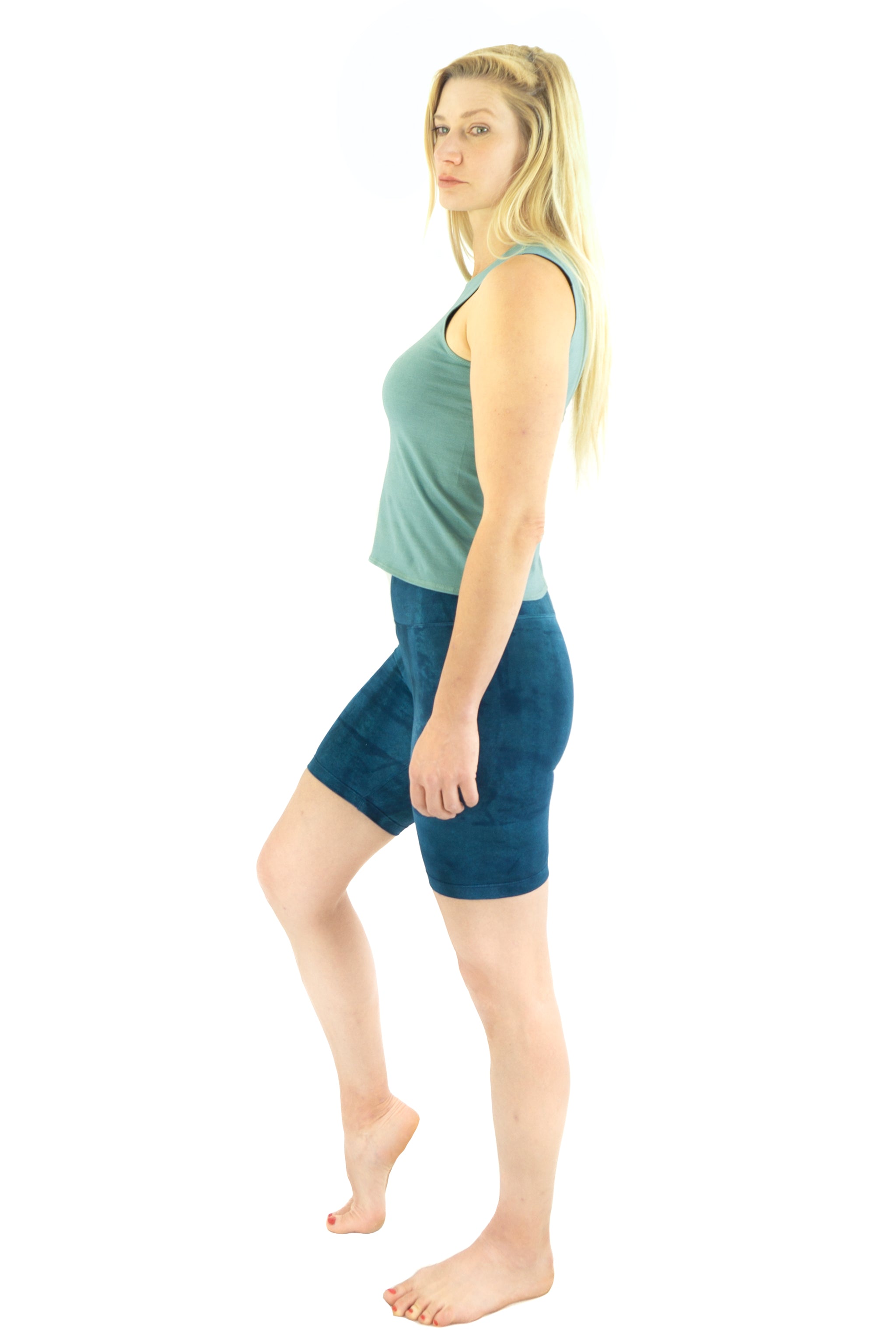 Hand Painted Shorti Crops - Slate - Indi