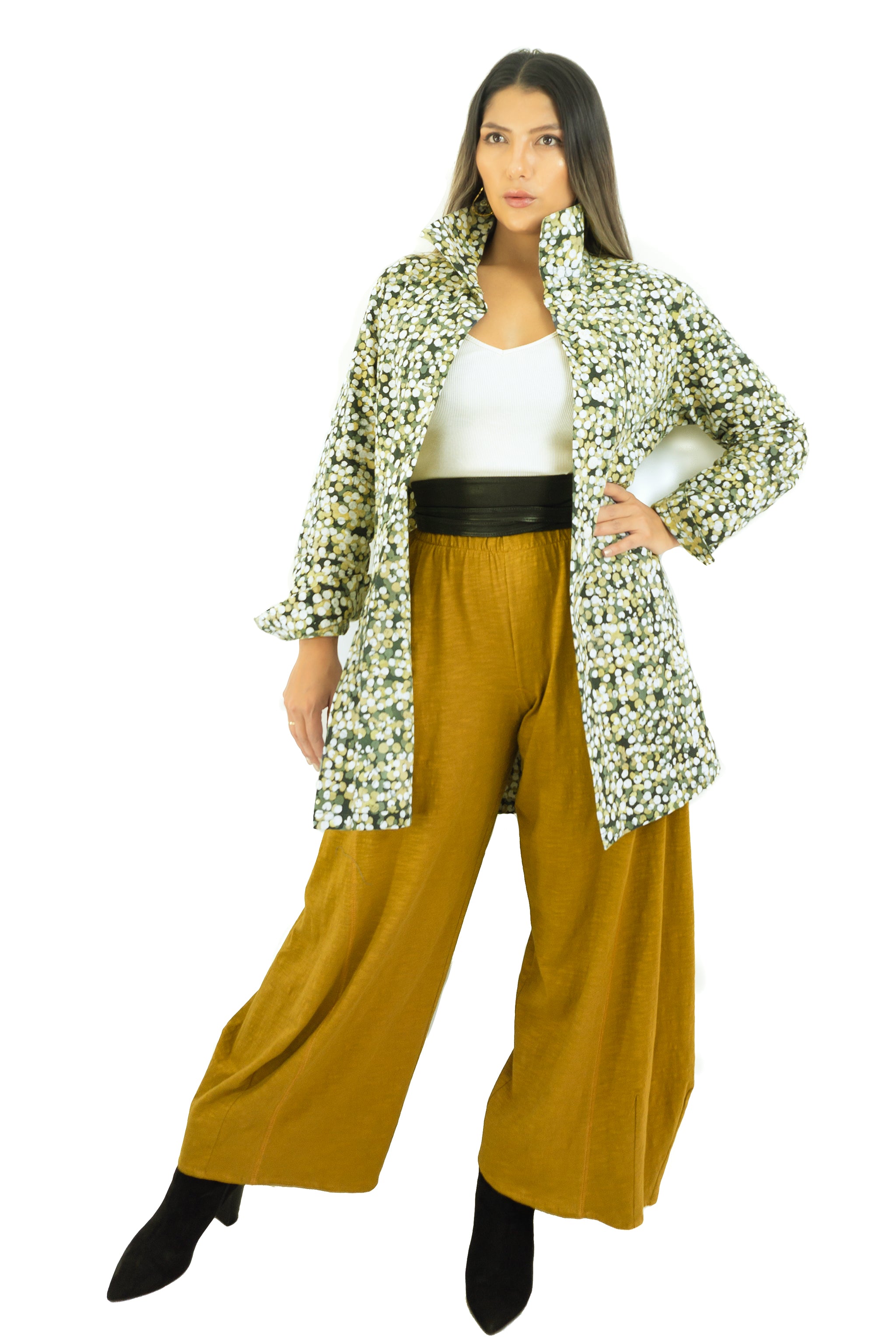 Hi-Collar Shirt (Long) - Particulars