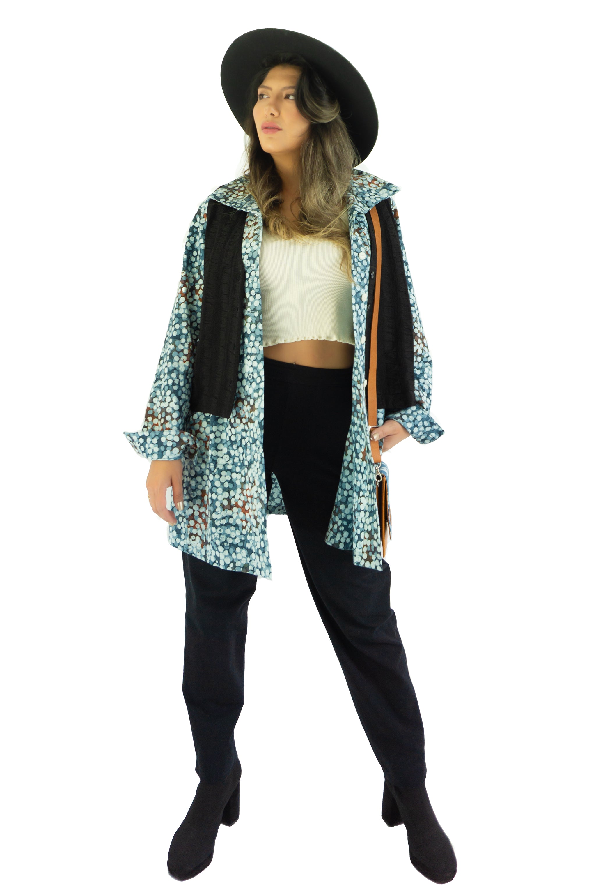 Hi-Collar Shirt (Long) - Particulars