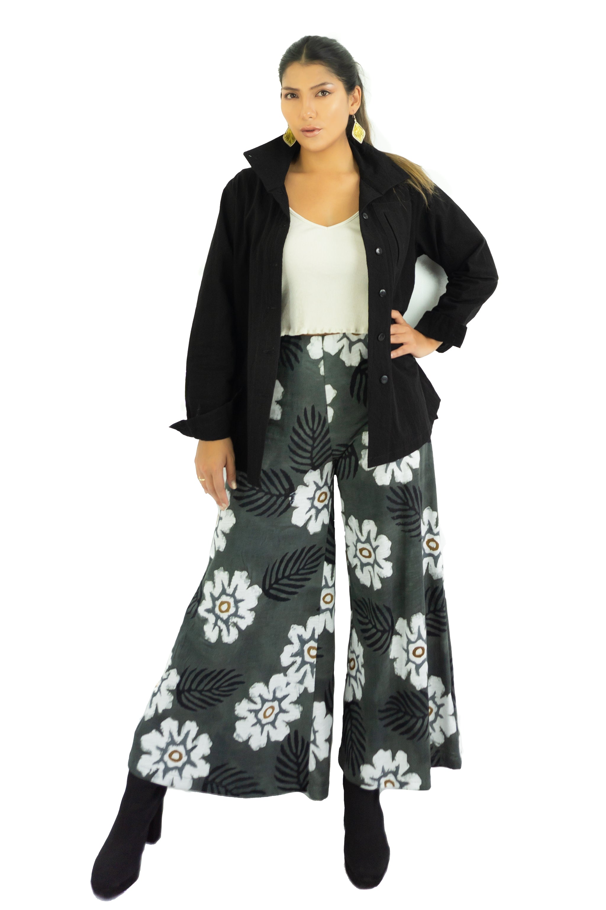 Palazzo Pants (Ankle Length) - Oleander