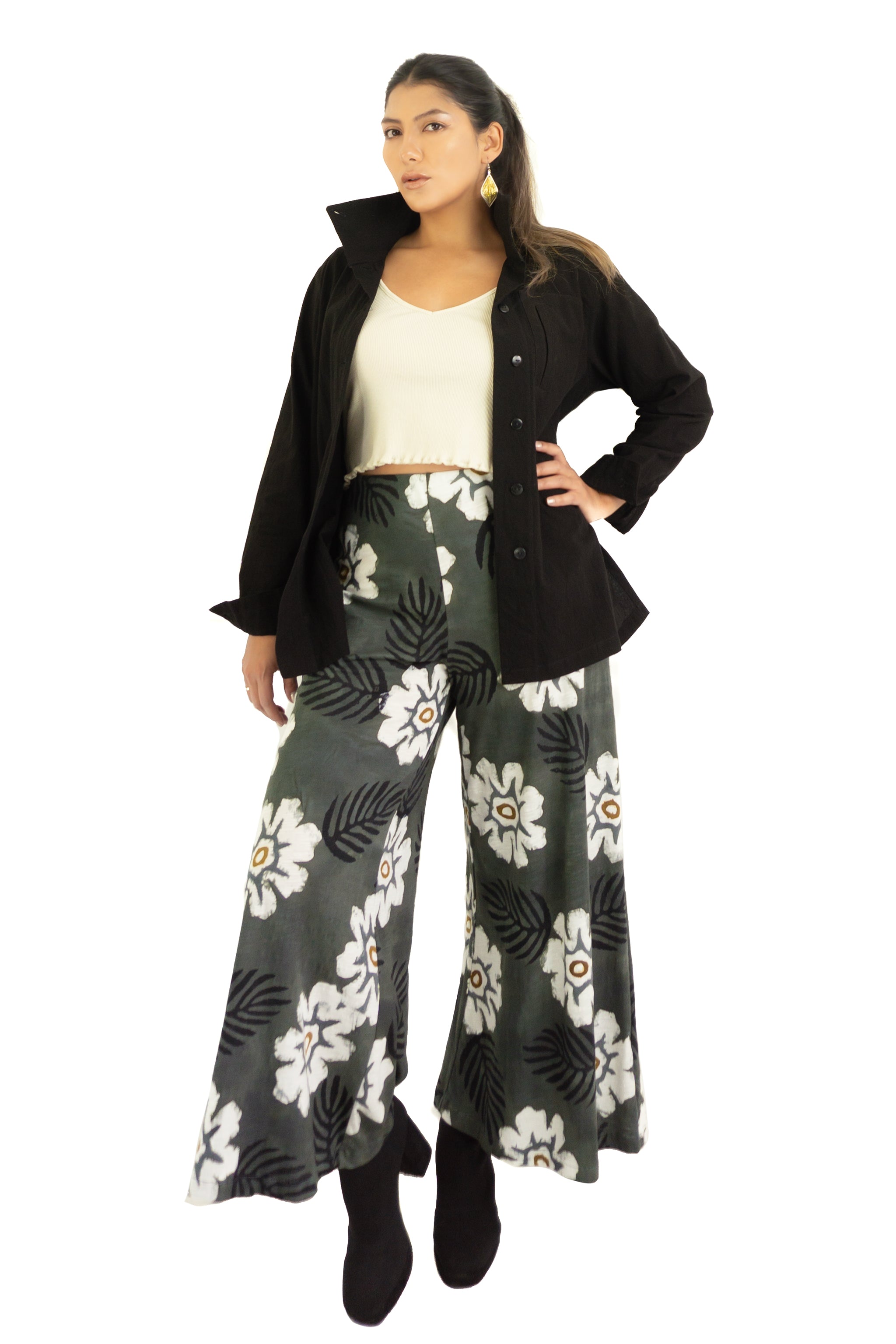 Palazzo Pants (Ankle Length) - Oleander