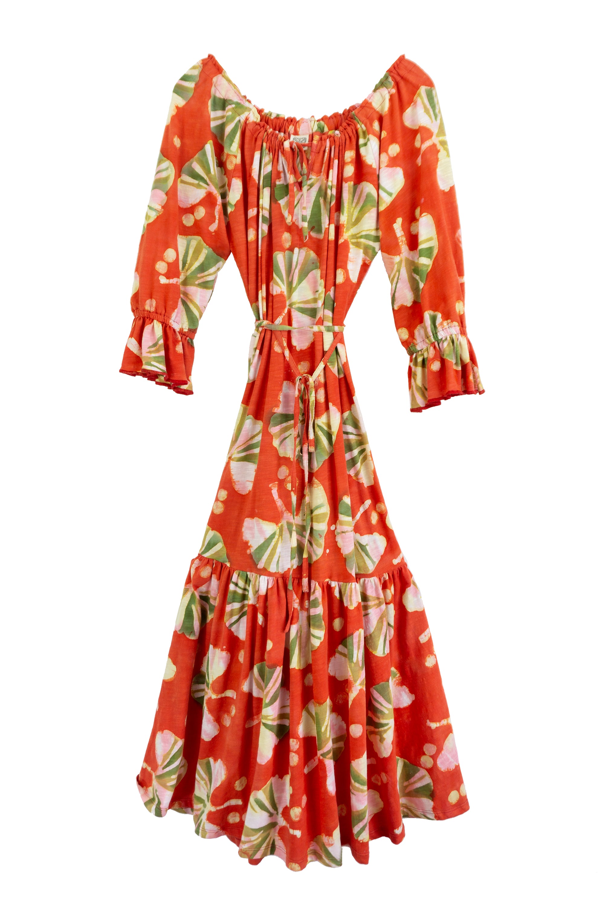 Carmine Dress - 139D - Ginkgo Papaya