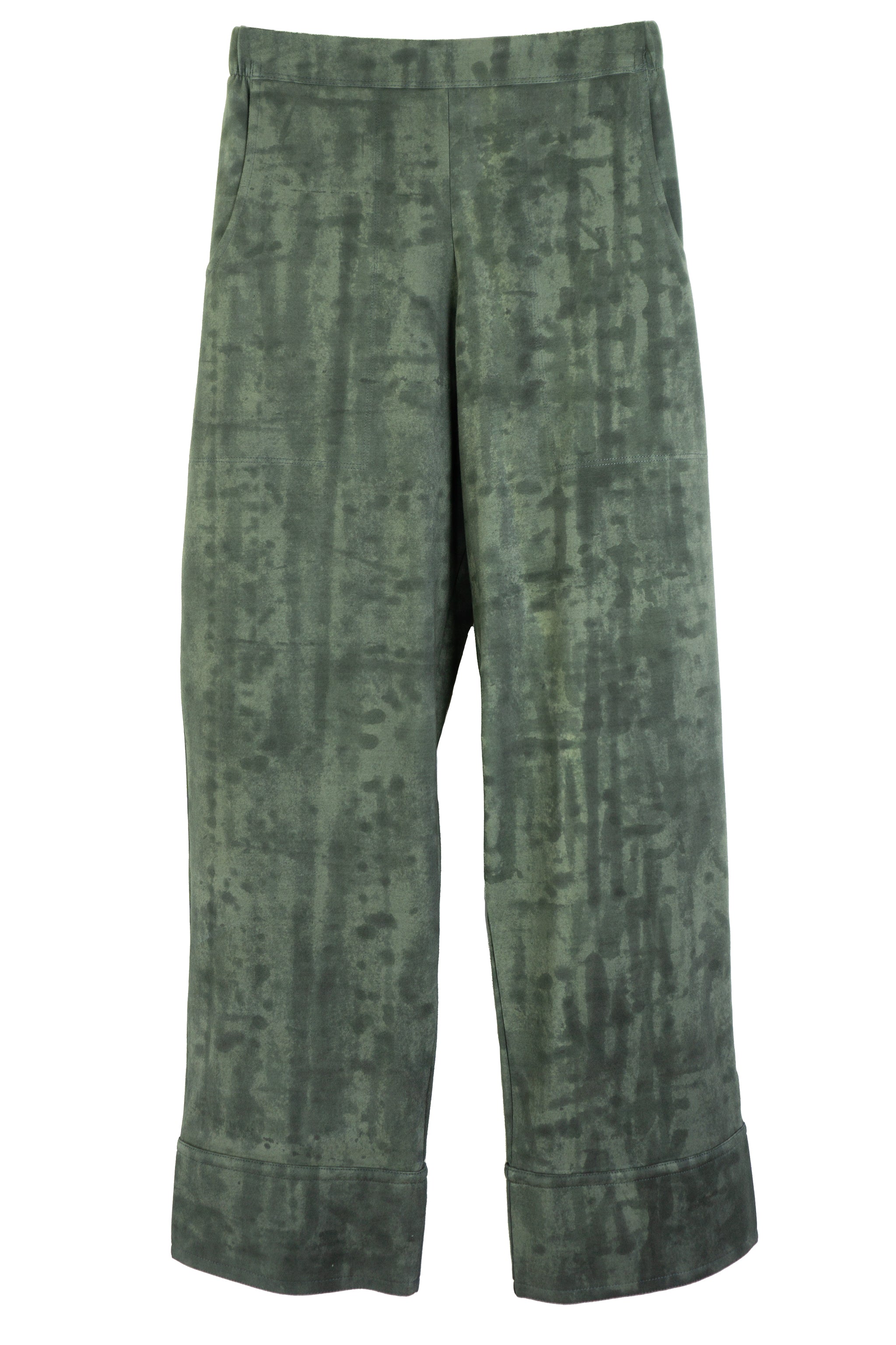 Slim Ankle Cuff Pants - Slate - Deep