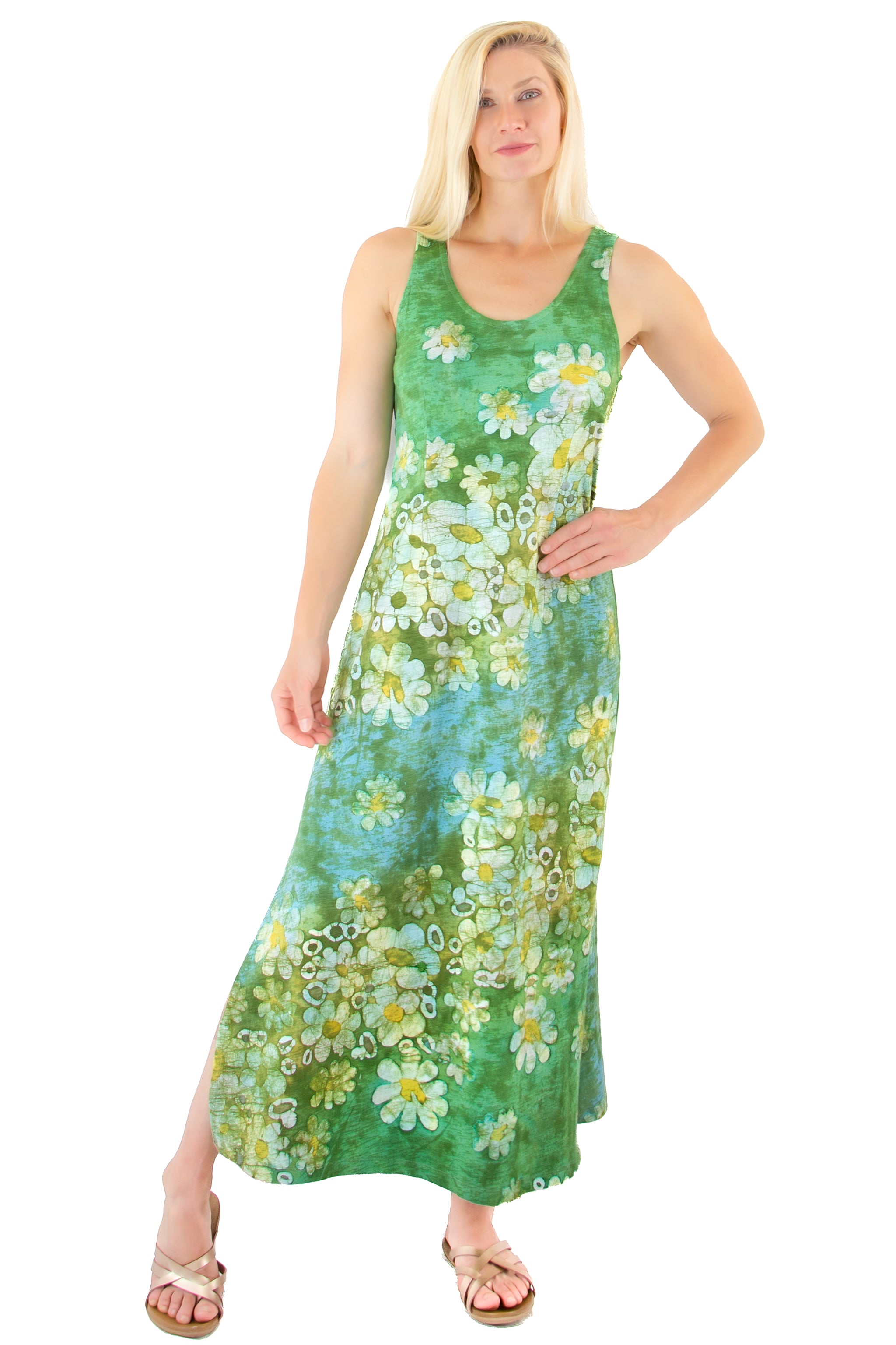 Tank Dress Long - 7704 - AFloat - Garden