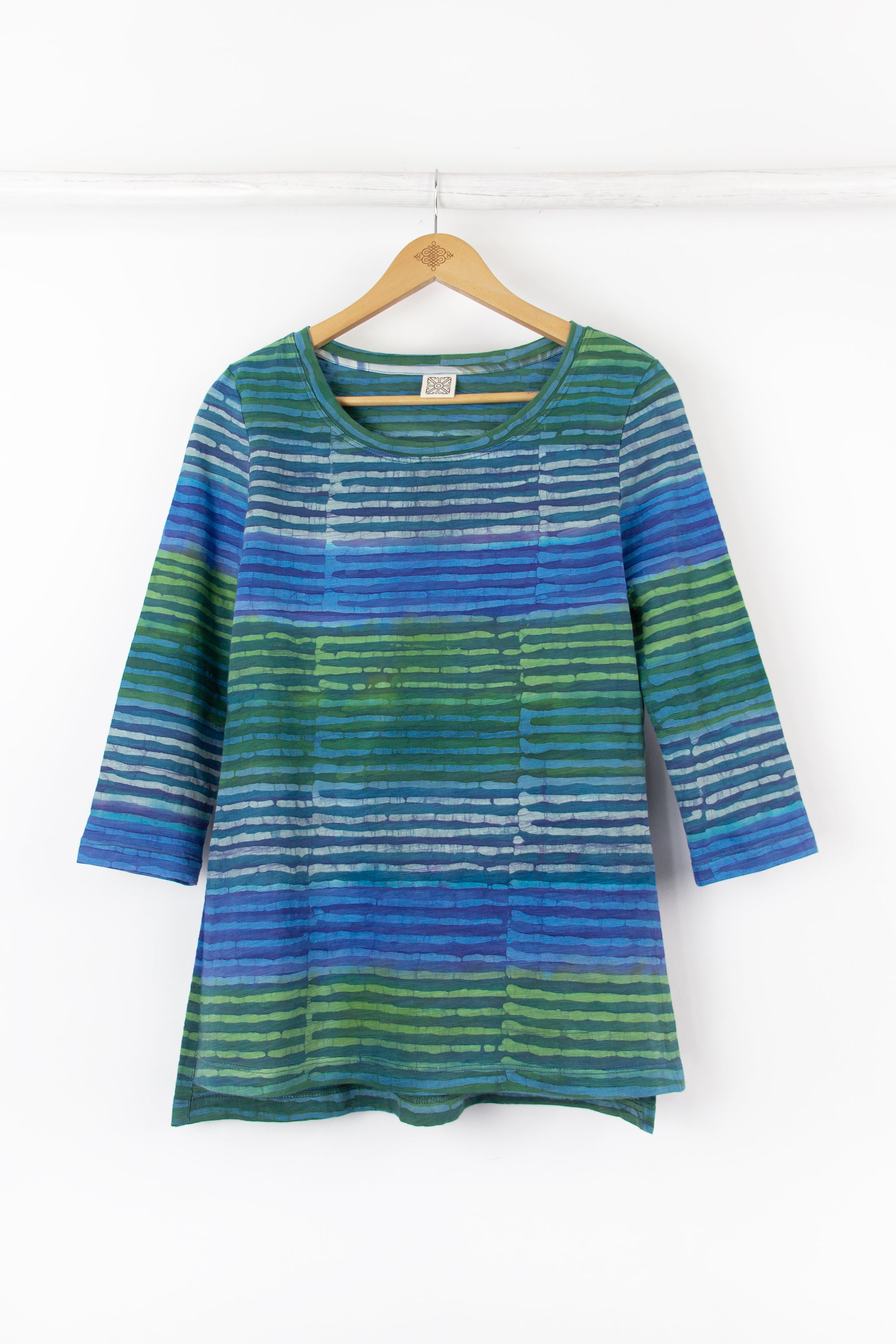 Sara Tee 3/4 Sleeve - Brook Azul