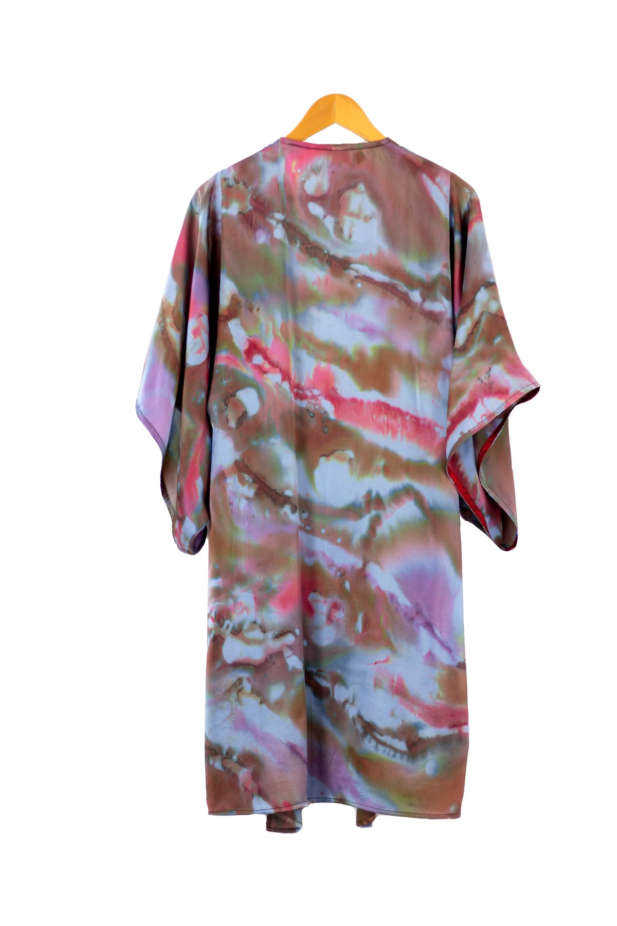 Hand Painted Silk Kimono (Mid Length) - Confucius Aura