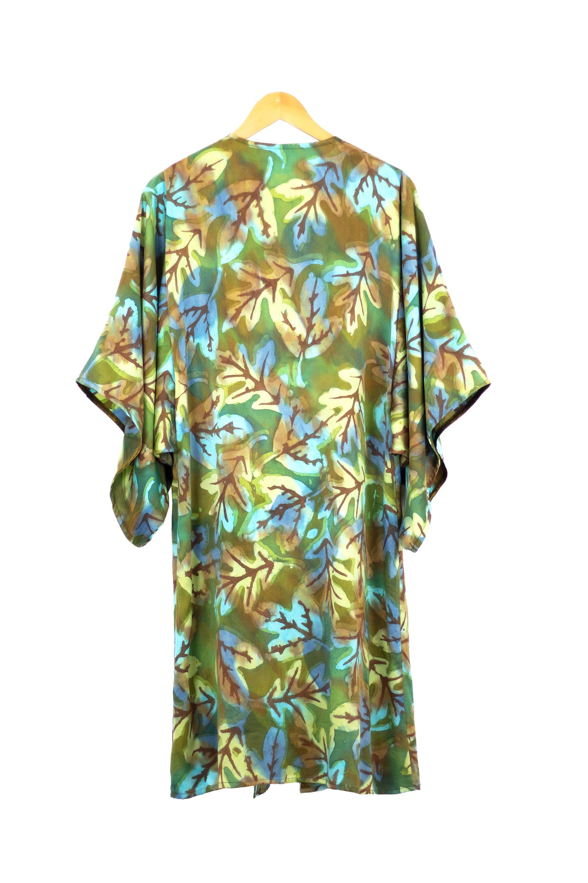 Hand Painted Silk Kimono (Mid Length) - Fallen Shallow