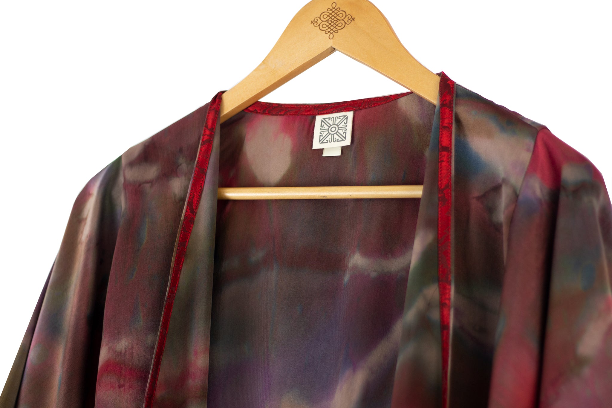 Hand Painted Silk Kimono (Mid Length) - Confucius Earth