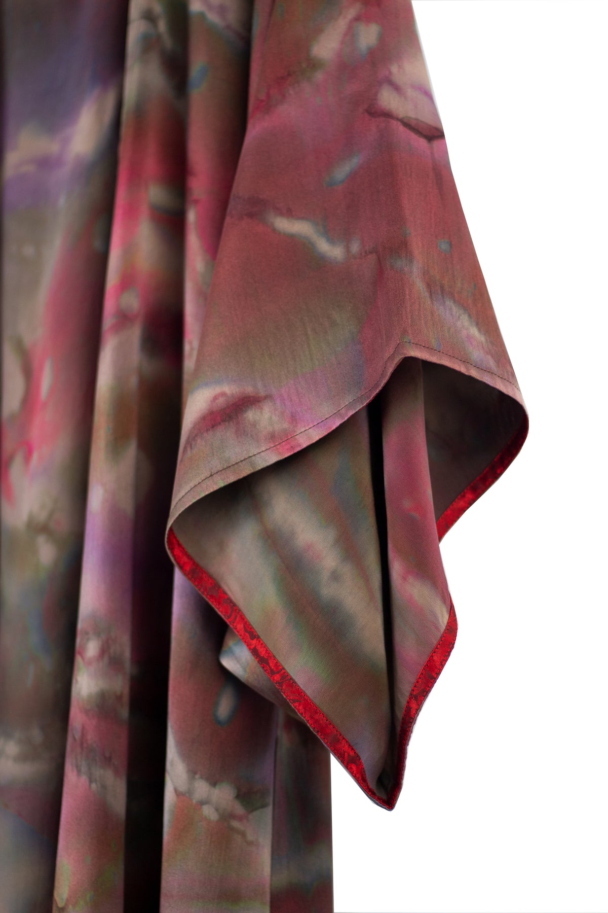 Hand Painted Silk Kimono (Mid Length) - Confucius Earth