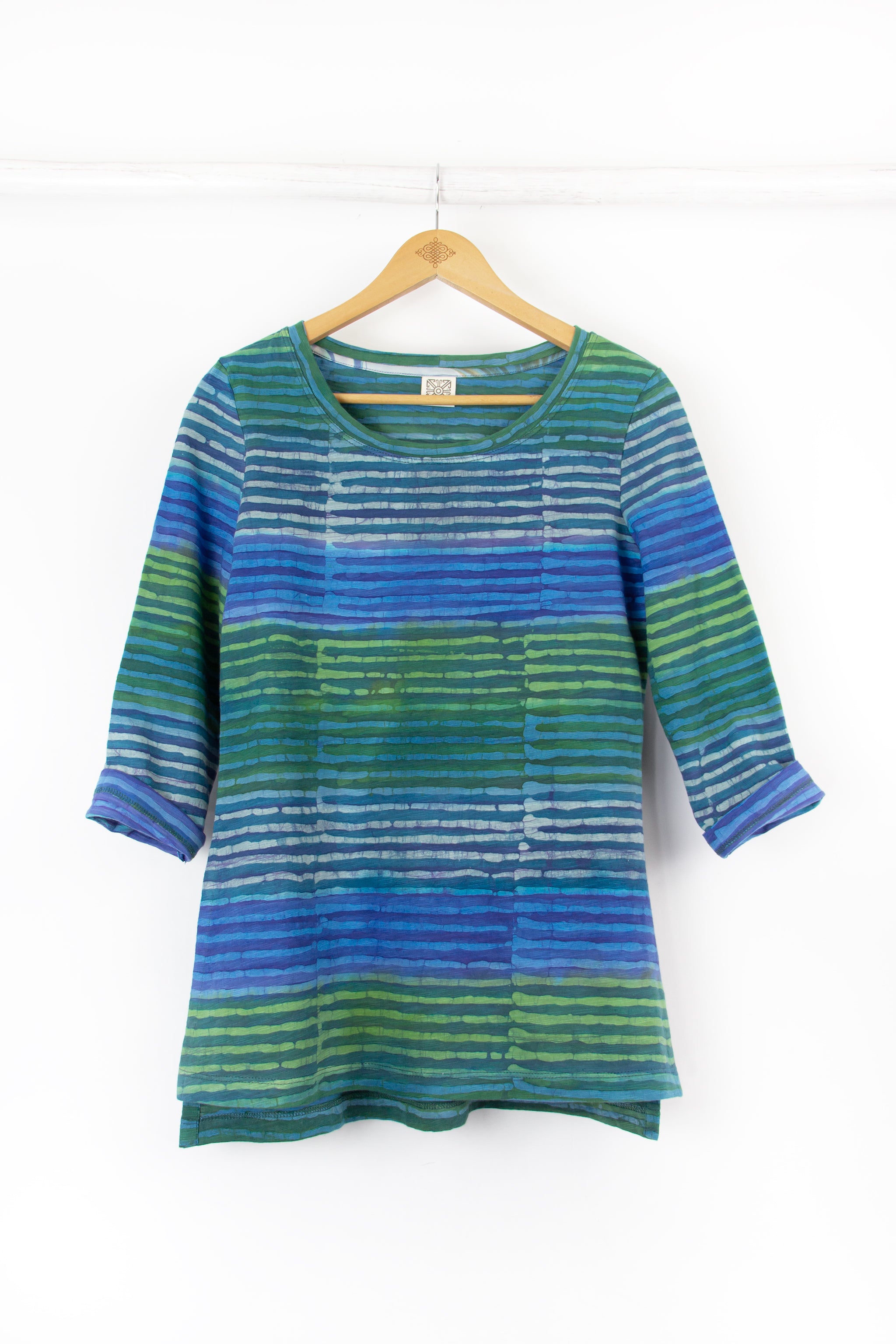 Sara Tee 3/4 Sleeve - Brook Azul