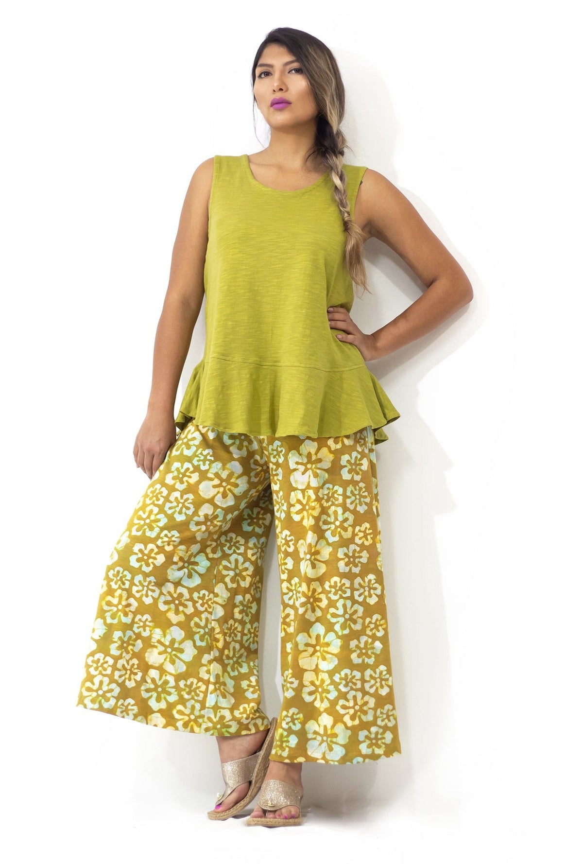 Palazzo Pant (Crop Length) - Sweet Verdi Motif