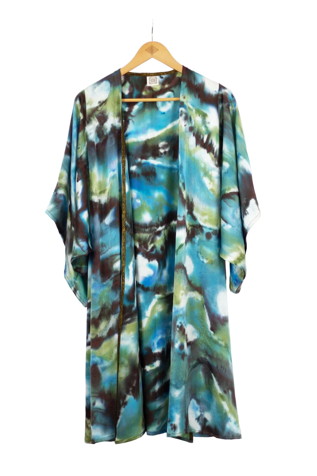 Hand Painted Silk Kimono (Mid Length) - Confucius Waters
